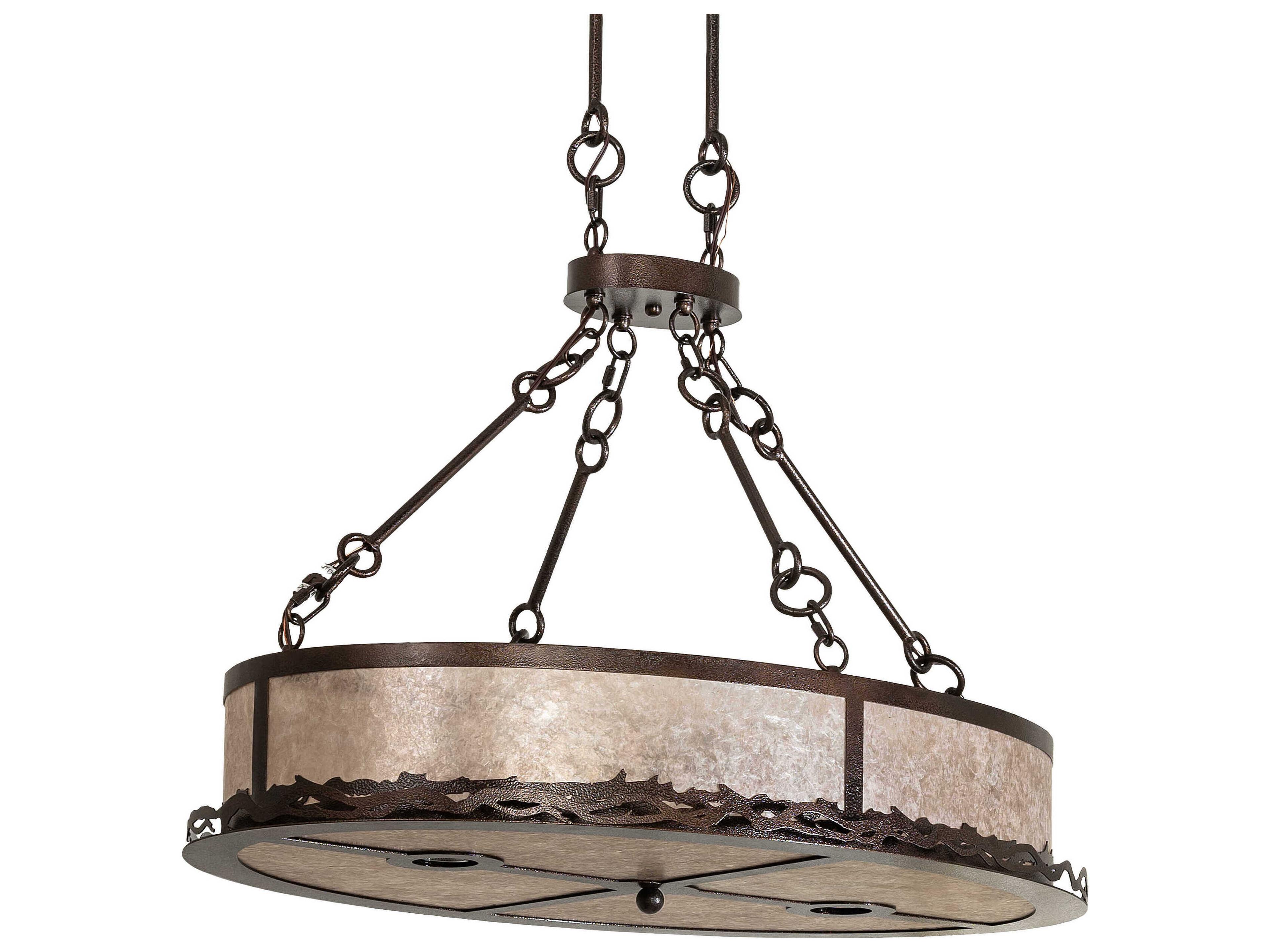 Meyda 8-Light Copper Vein Traditional Pendant