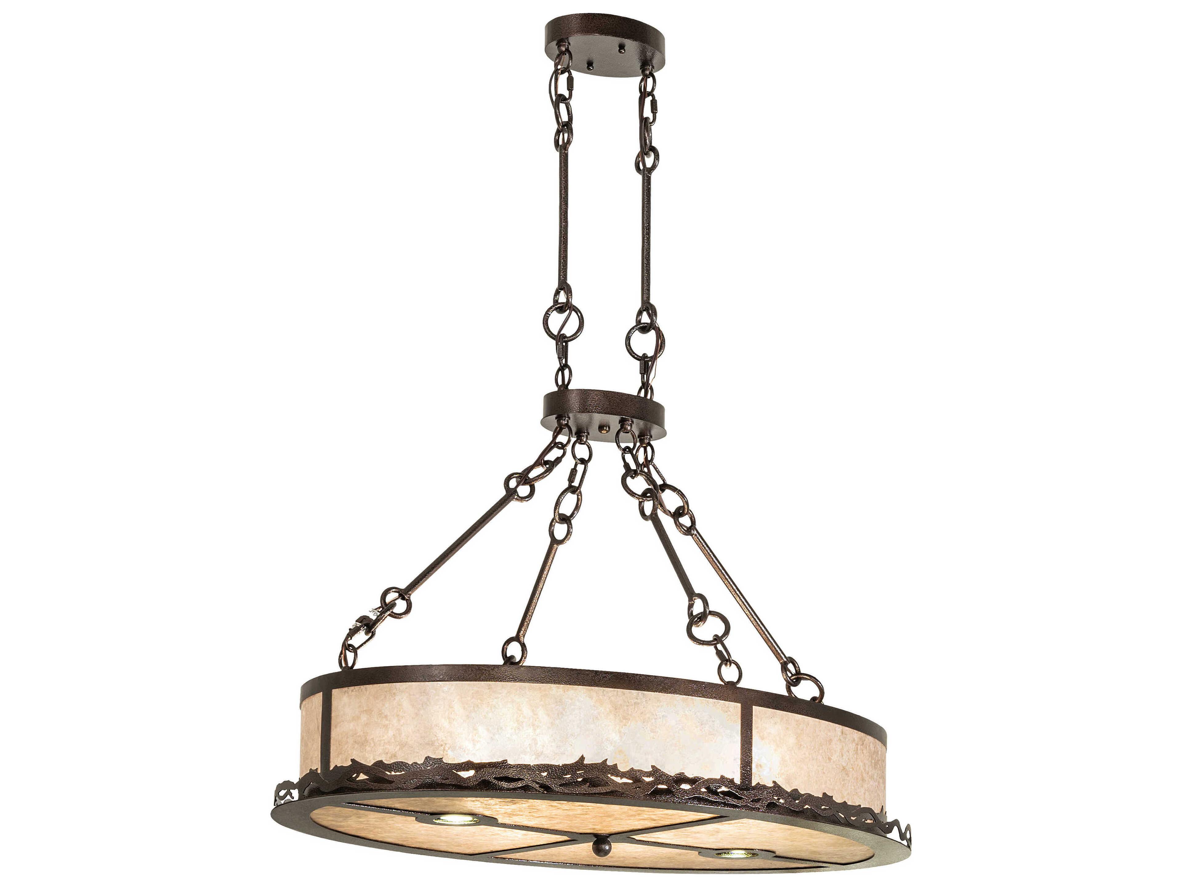 Meyda 8-Light Copper Vein Traditional Pendant