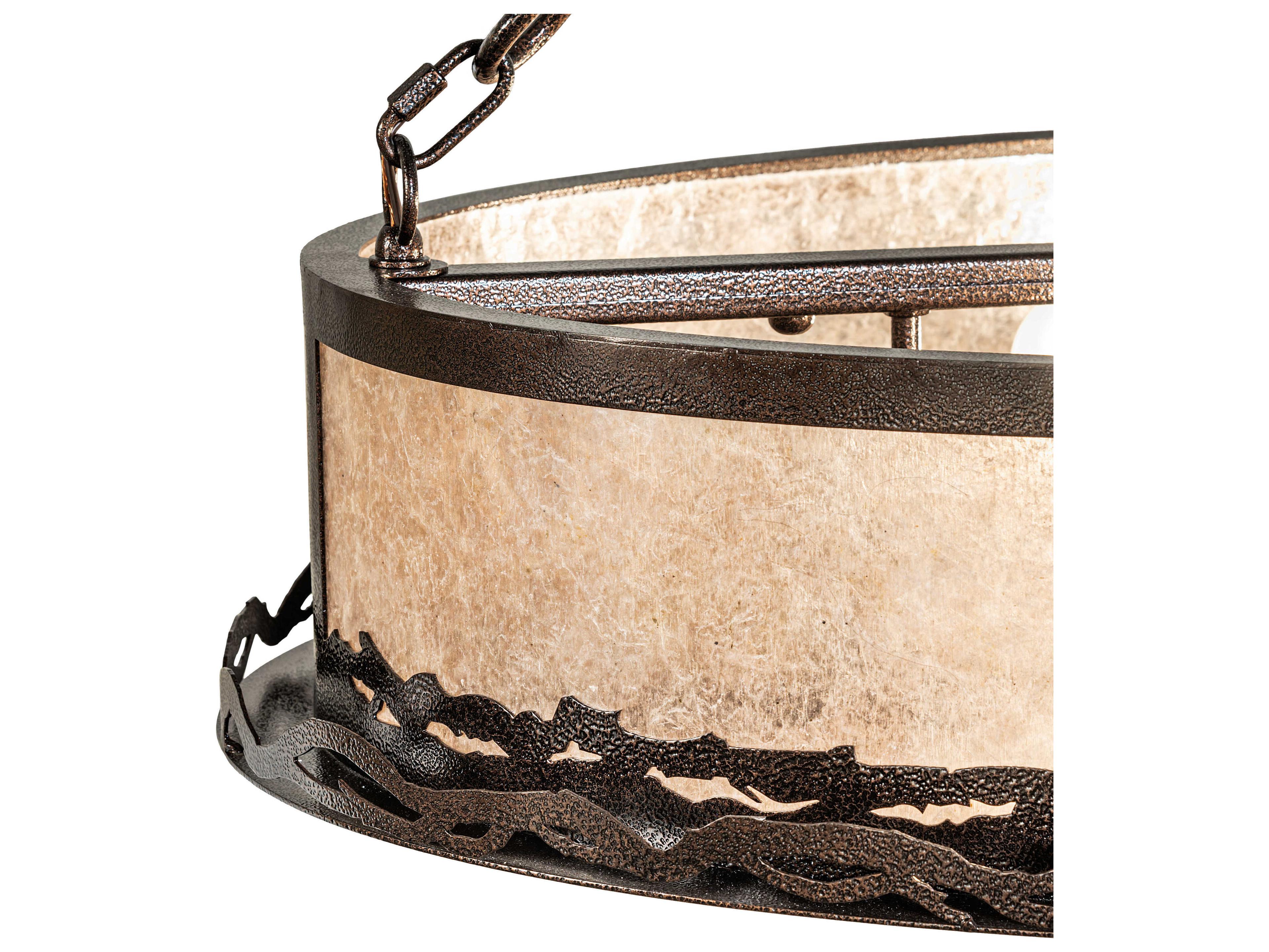 Meyda 8-Light Copper Vein Traditional Pendant