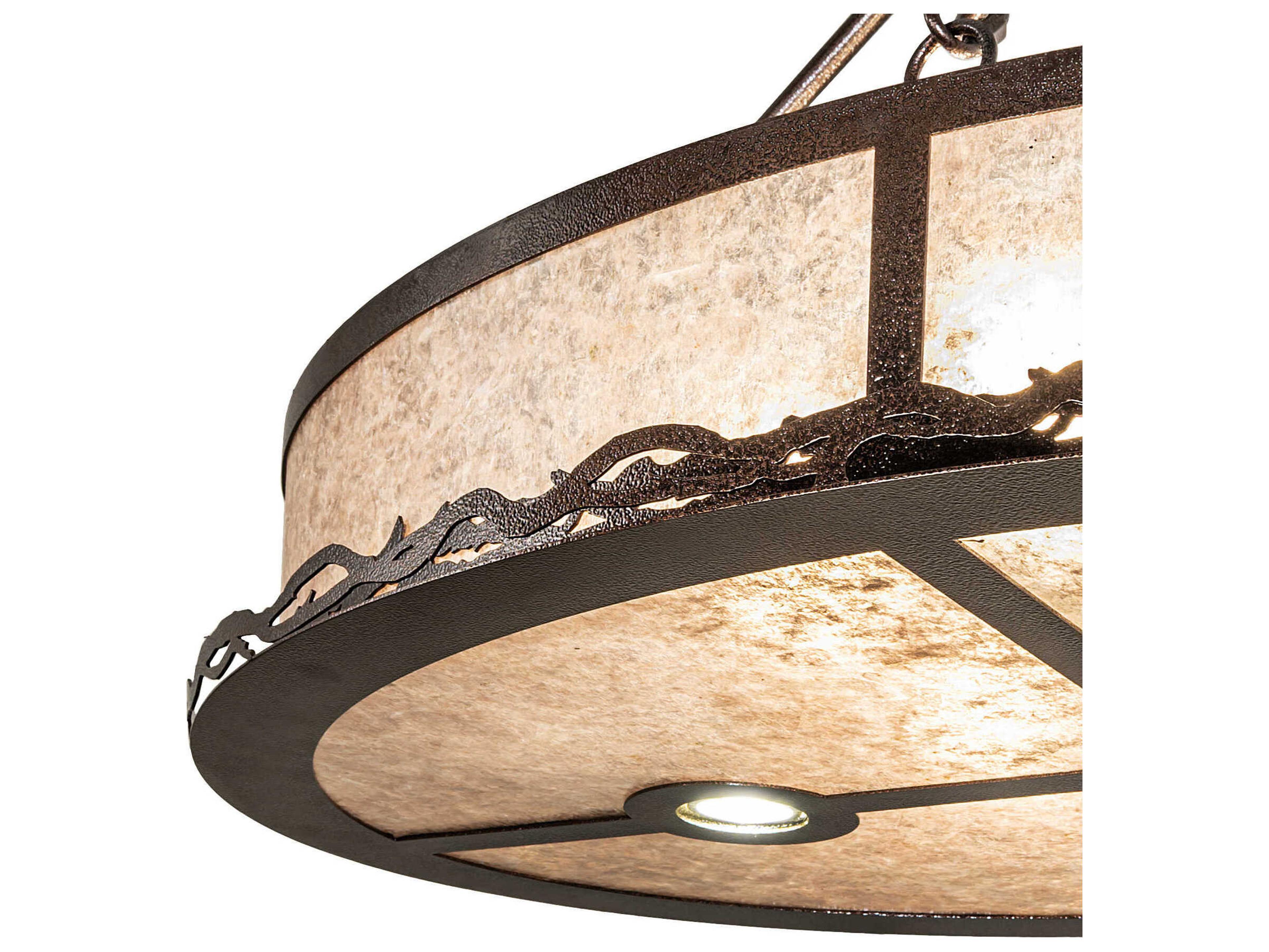 Meyda 8-Light Copper Vein Traditional Pendant