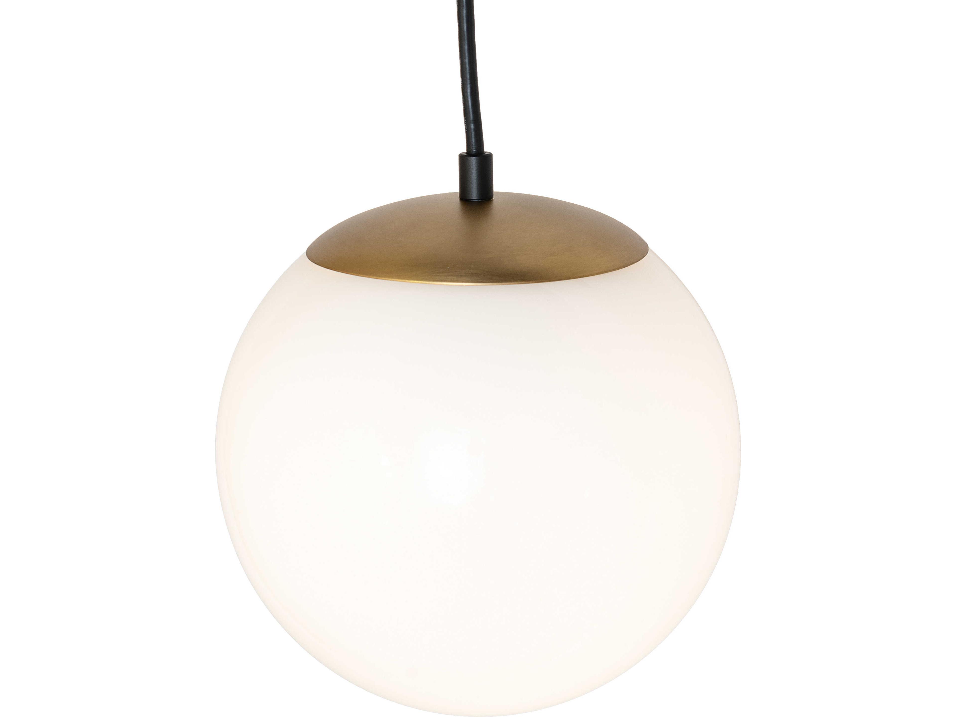 Meyda Bola 1-Light White Opal Glass Mini Pendant