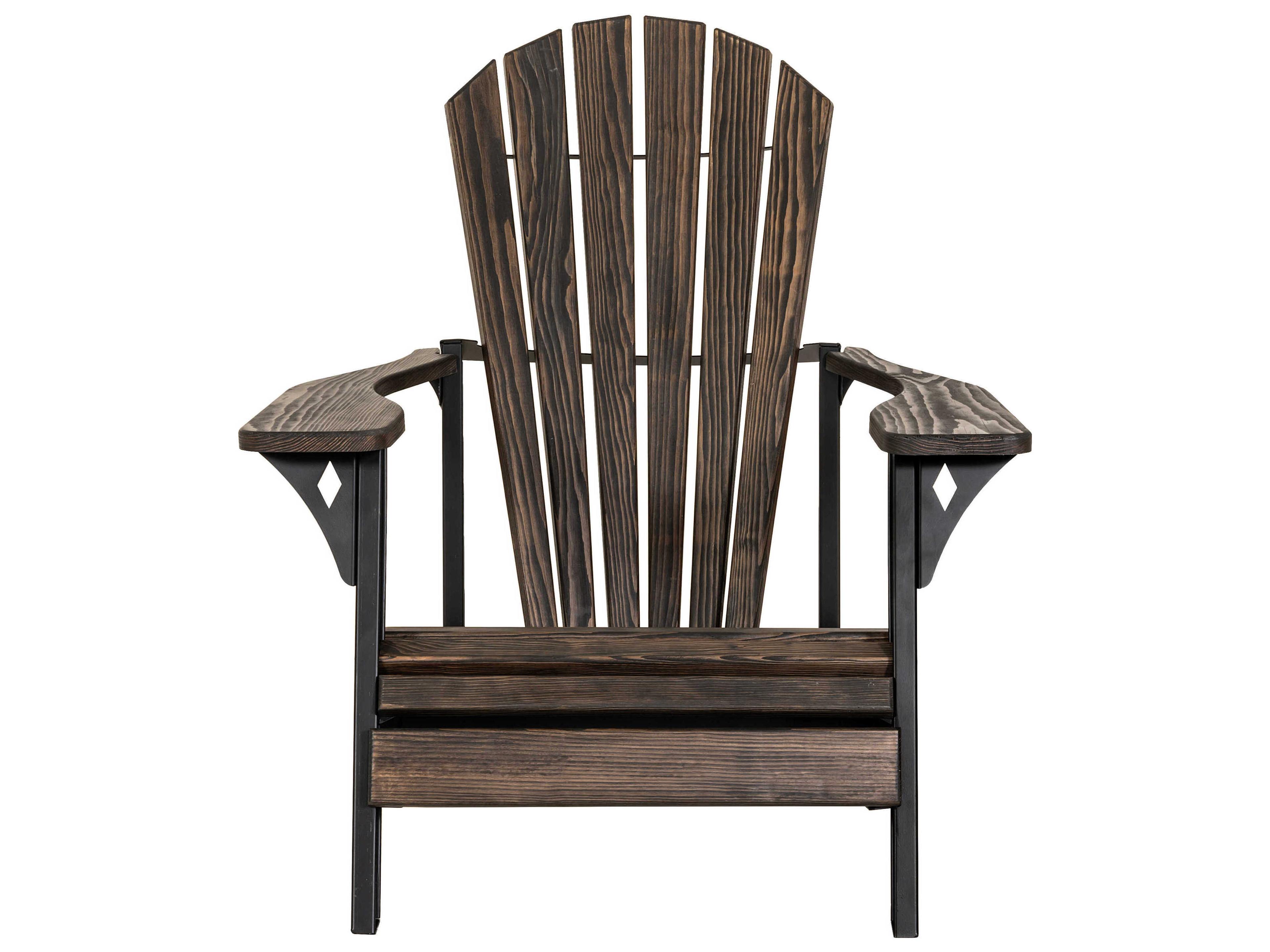Meyda Ebony Stain Solar Black Adirondack Chair