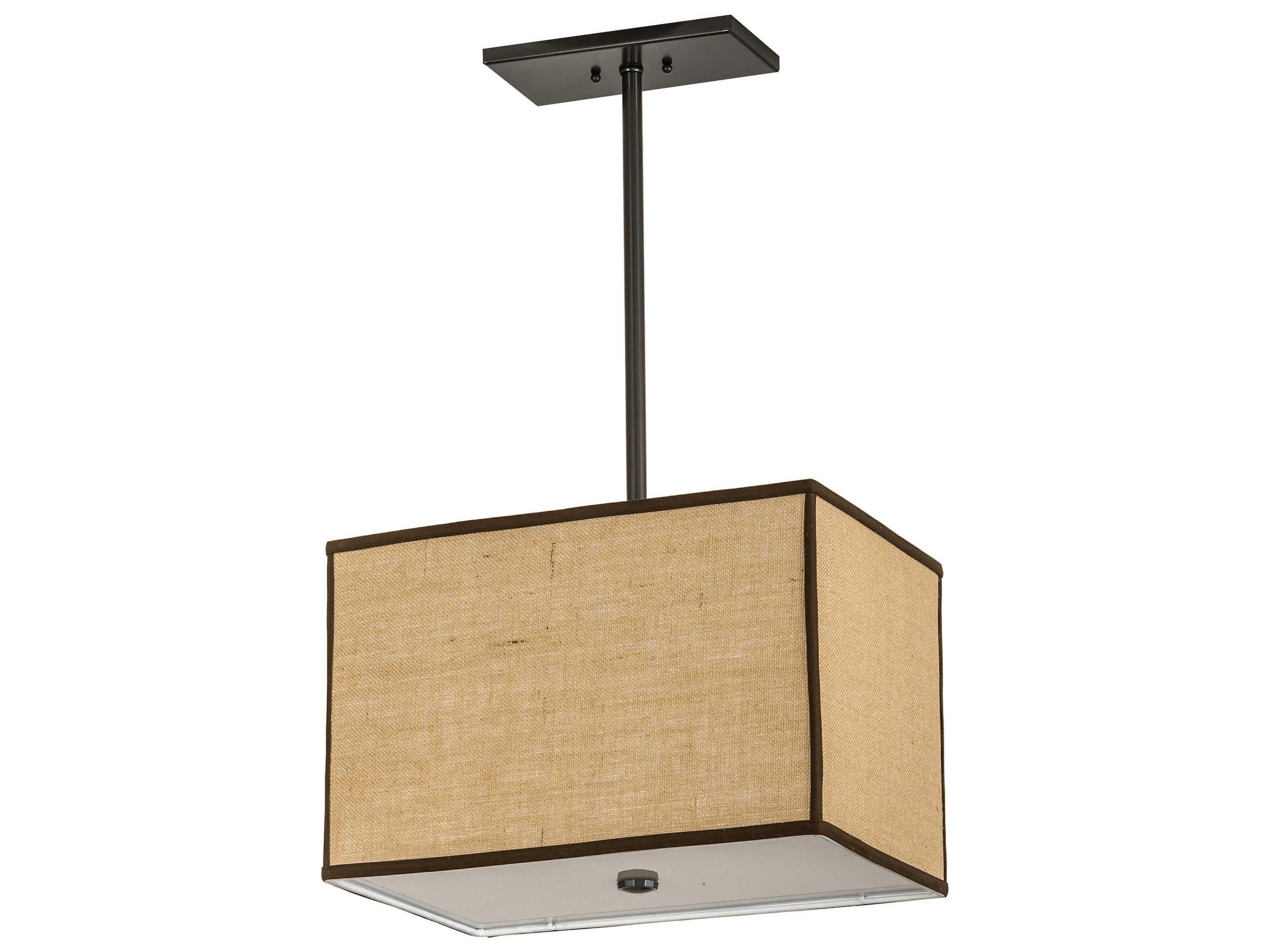 Meyda Quadrato 2-Light Timeless Bronze Pendant