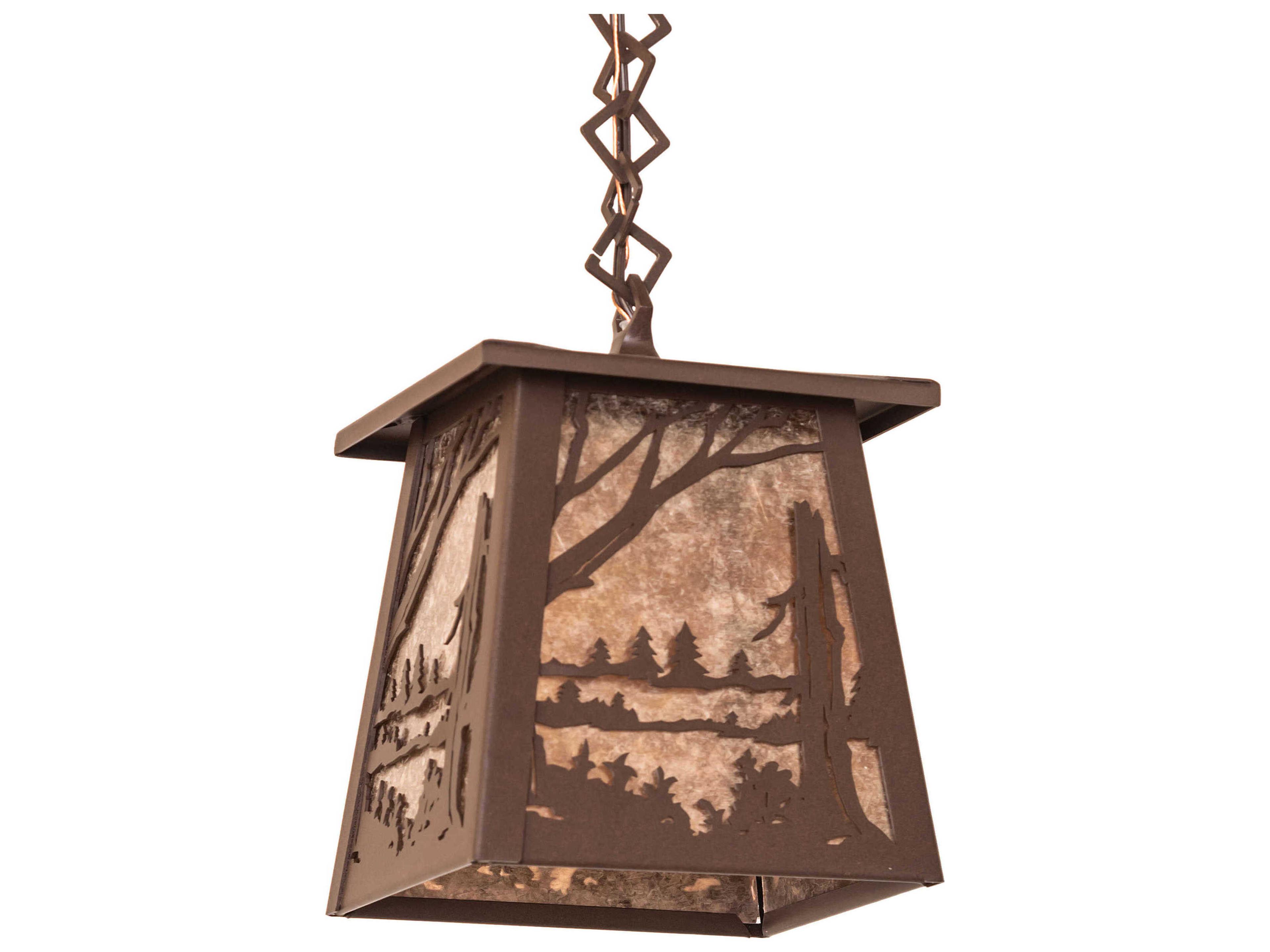 Meyda Quiet Pond 1-Light Cafe Noir Mini Pendant