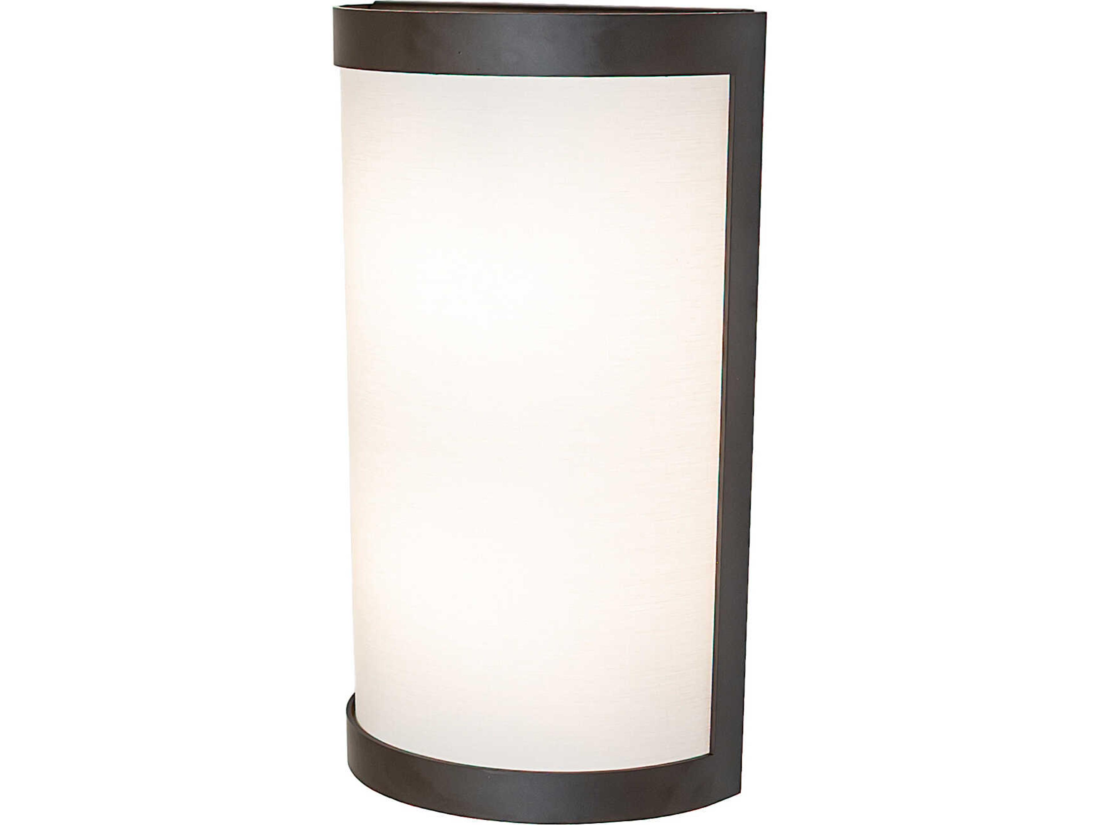 Meyda Cilindro 2-Light Natural Hardbacked Textrene Bronze Wall Sconce