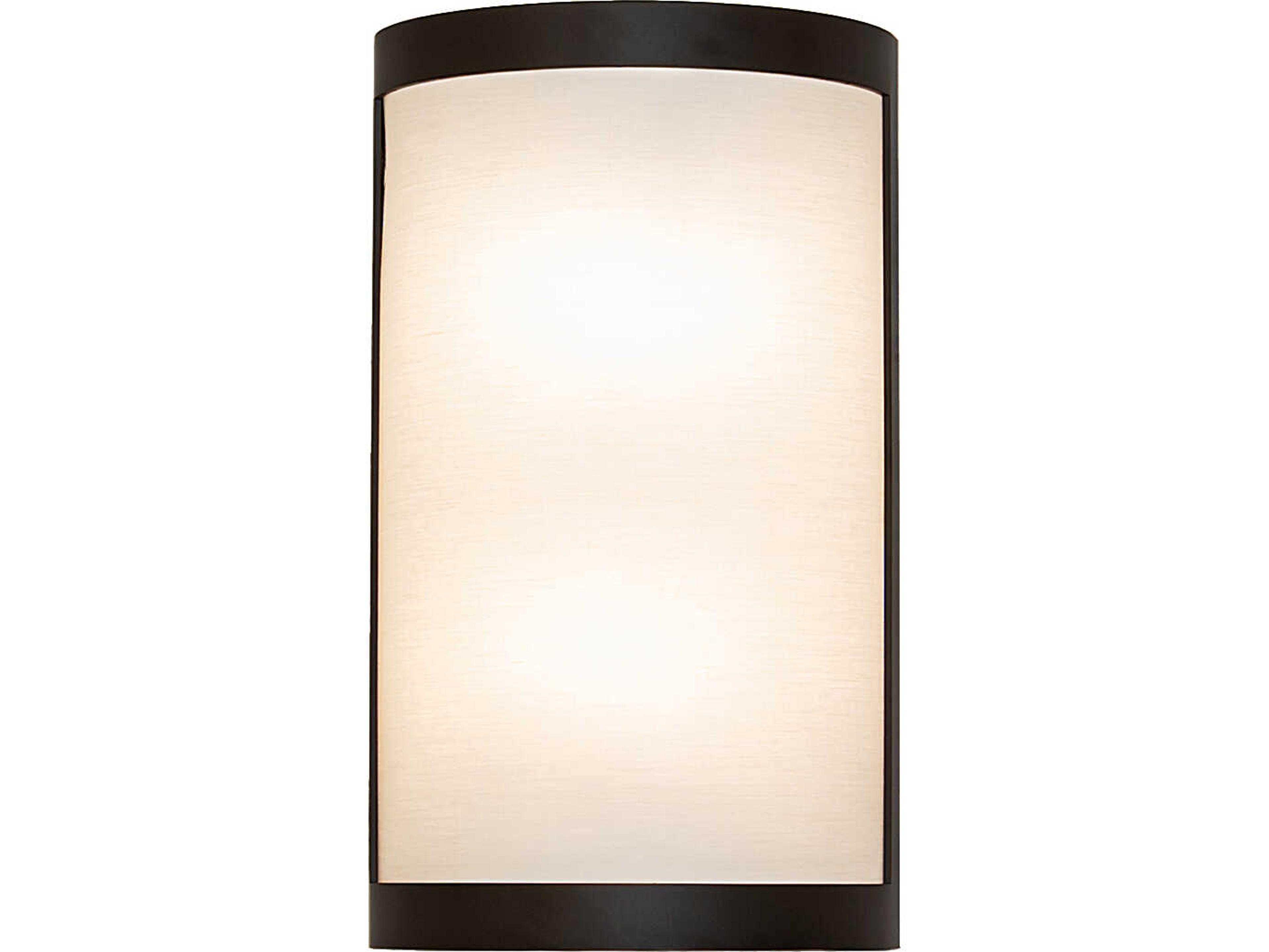 Meyda Cilindro 2-Light Natural Hardbacked Textrene Bronze Wall Sconce