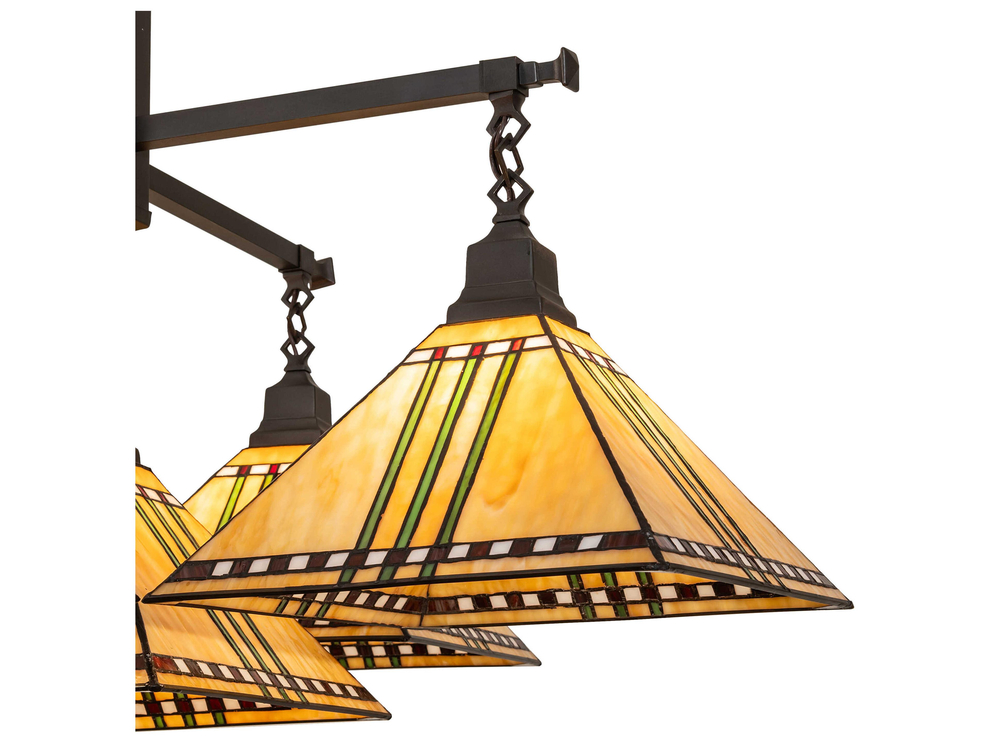 Meyda Prairie Corn 5-Light Craftsman Brown Traditional Empire Chandelier