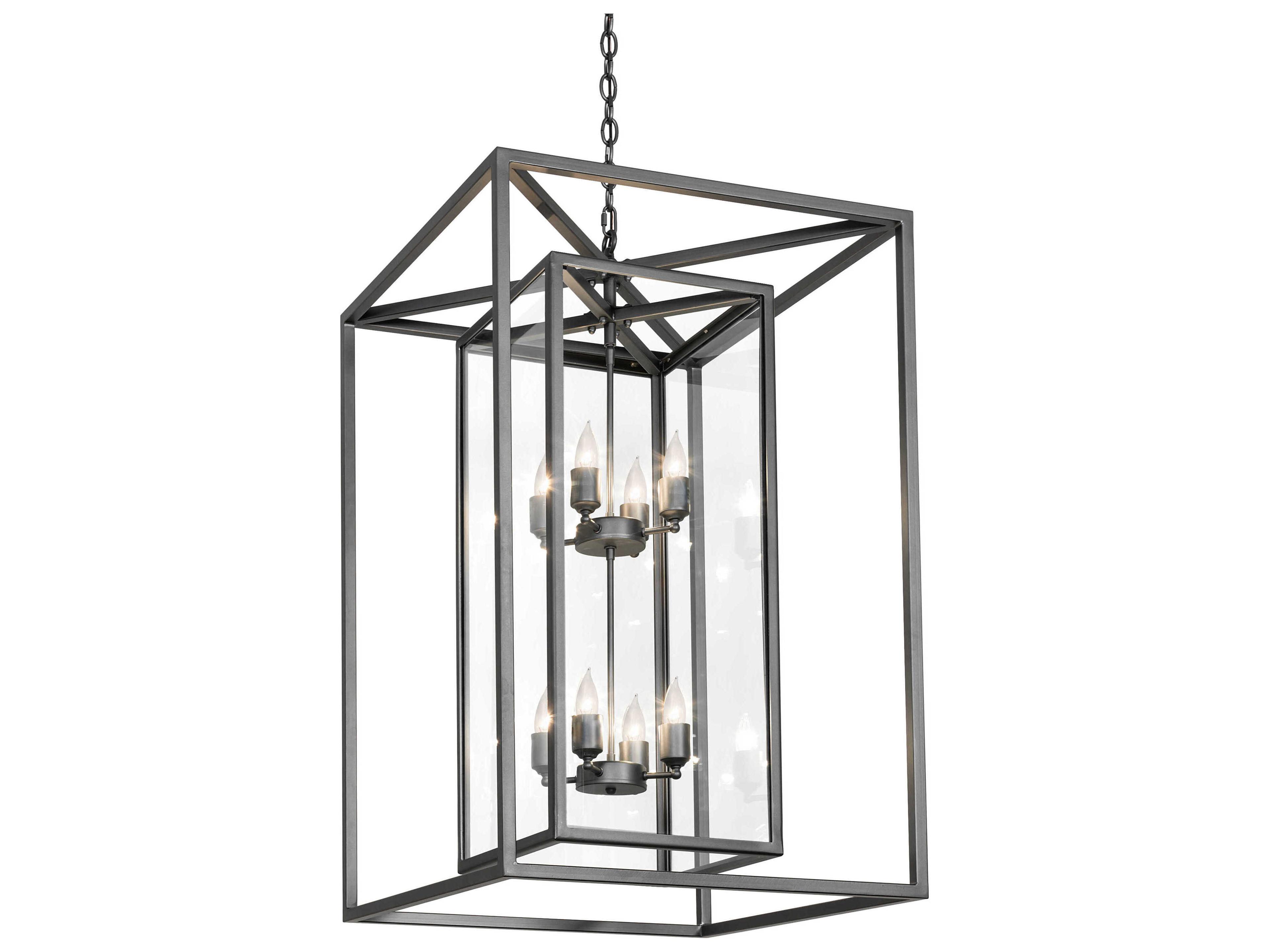 Kitzi Box 8-Light Wrought Iron Pendant