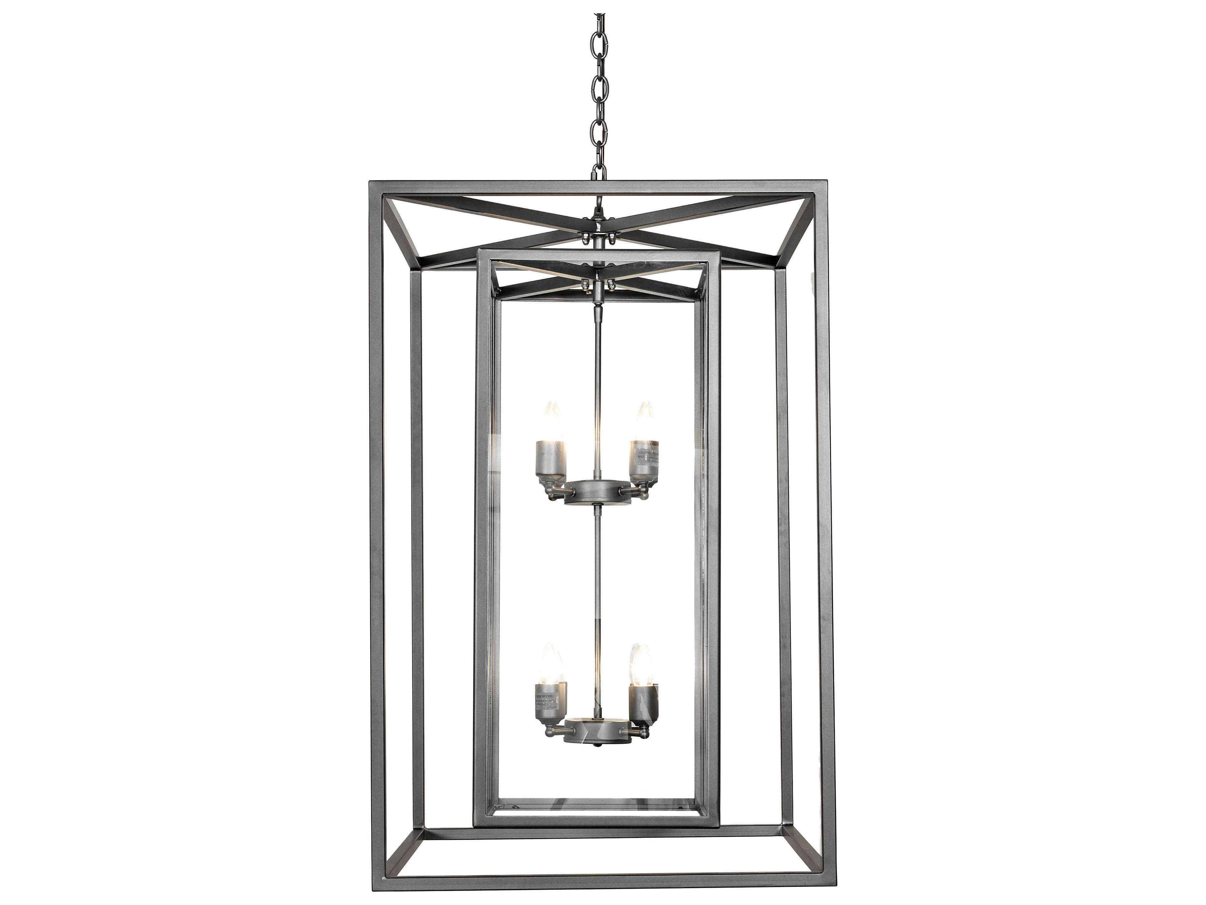 Meyda Kitzi Box 8-Light Wrought Iron Pendant