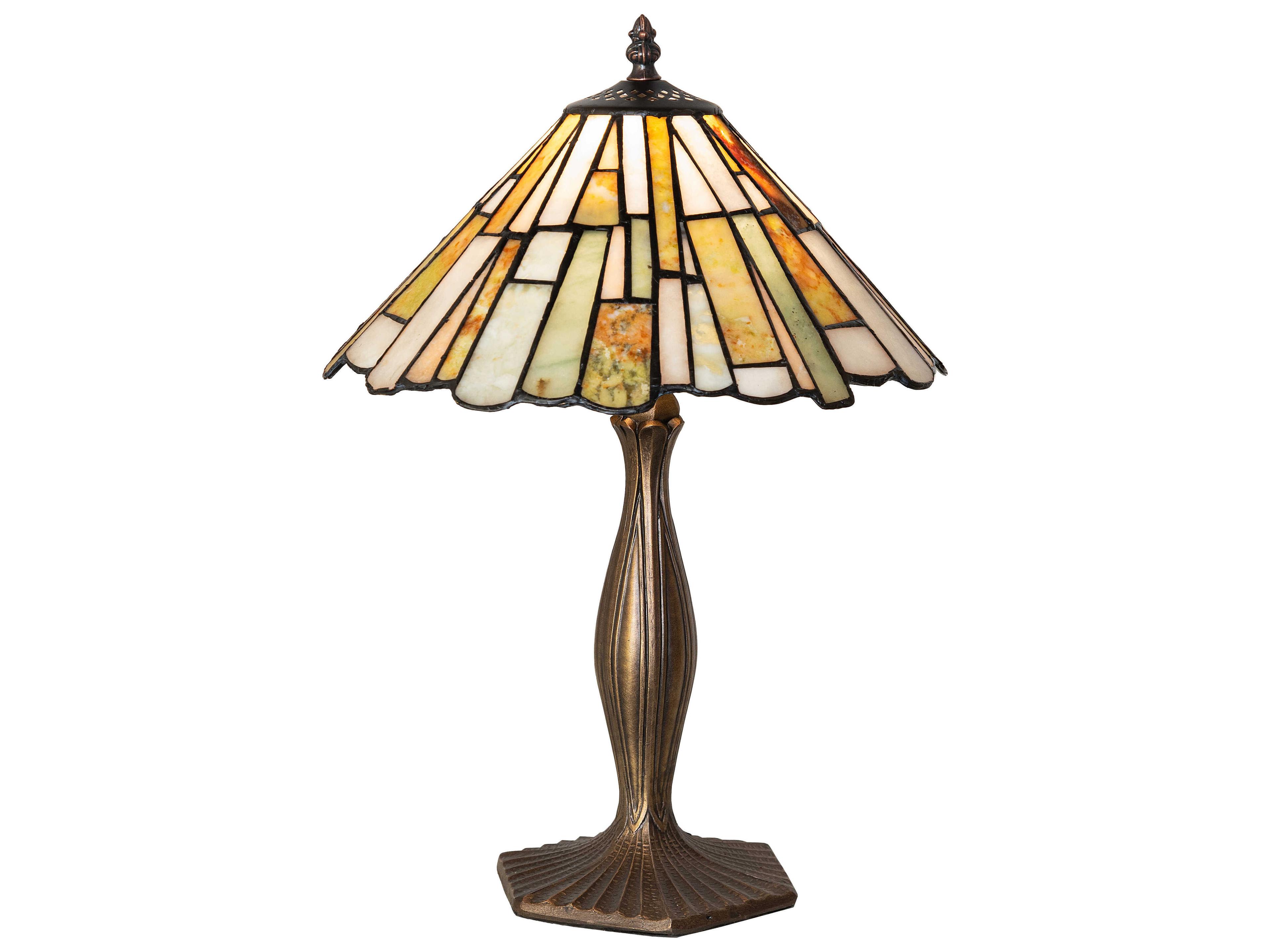 Delta 1-Light Mahogany Bronze Table Lamp