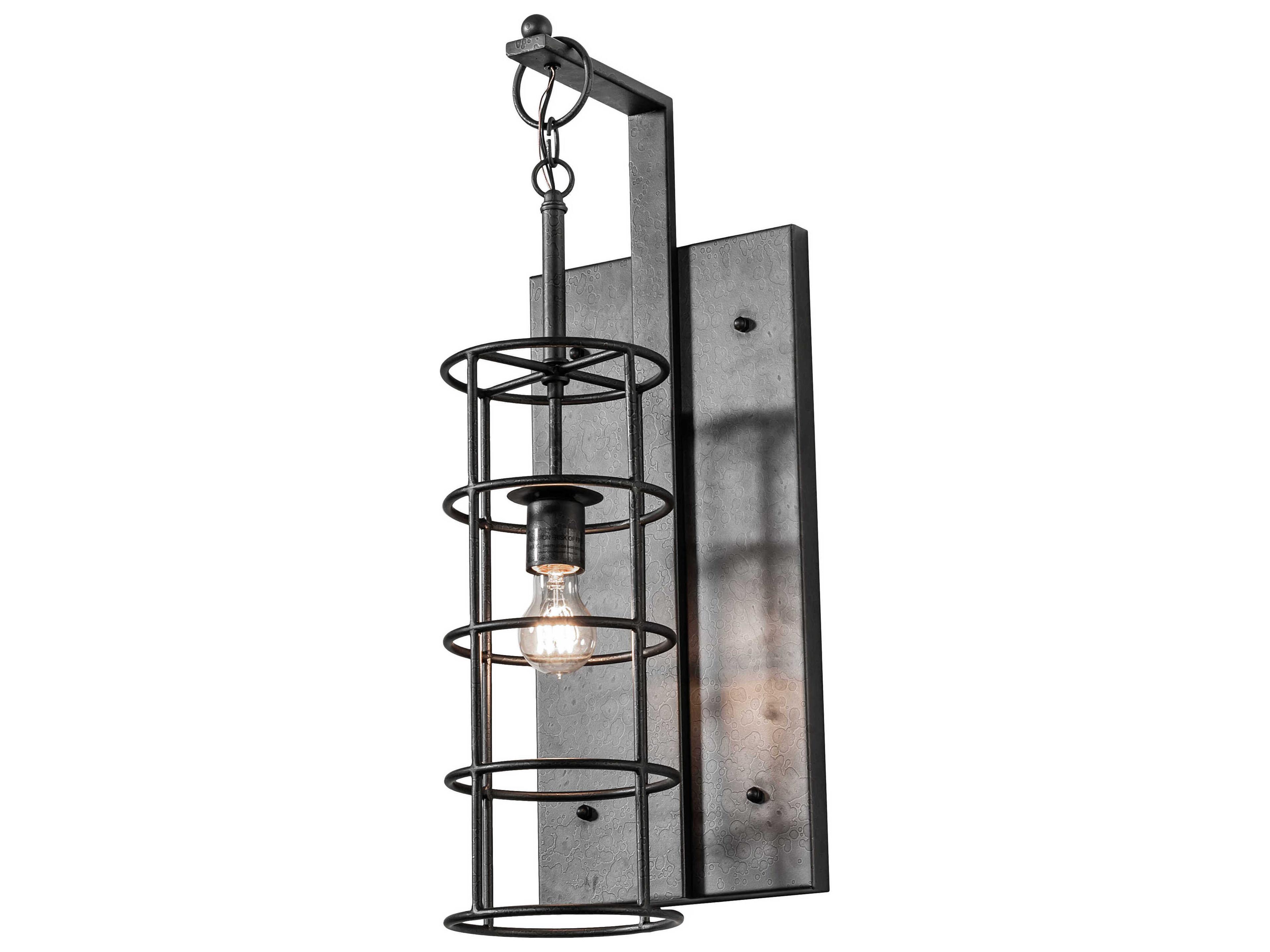Ketchikan 1-Light Old Wrought Iron Wall Sconce