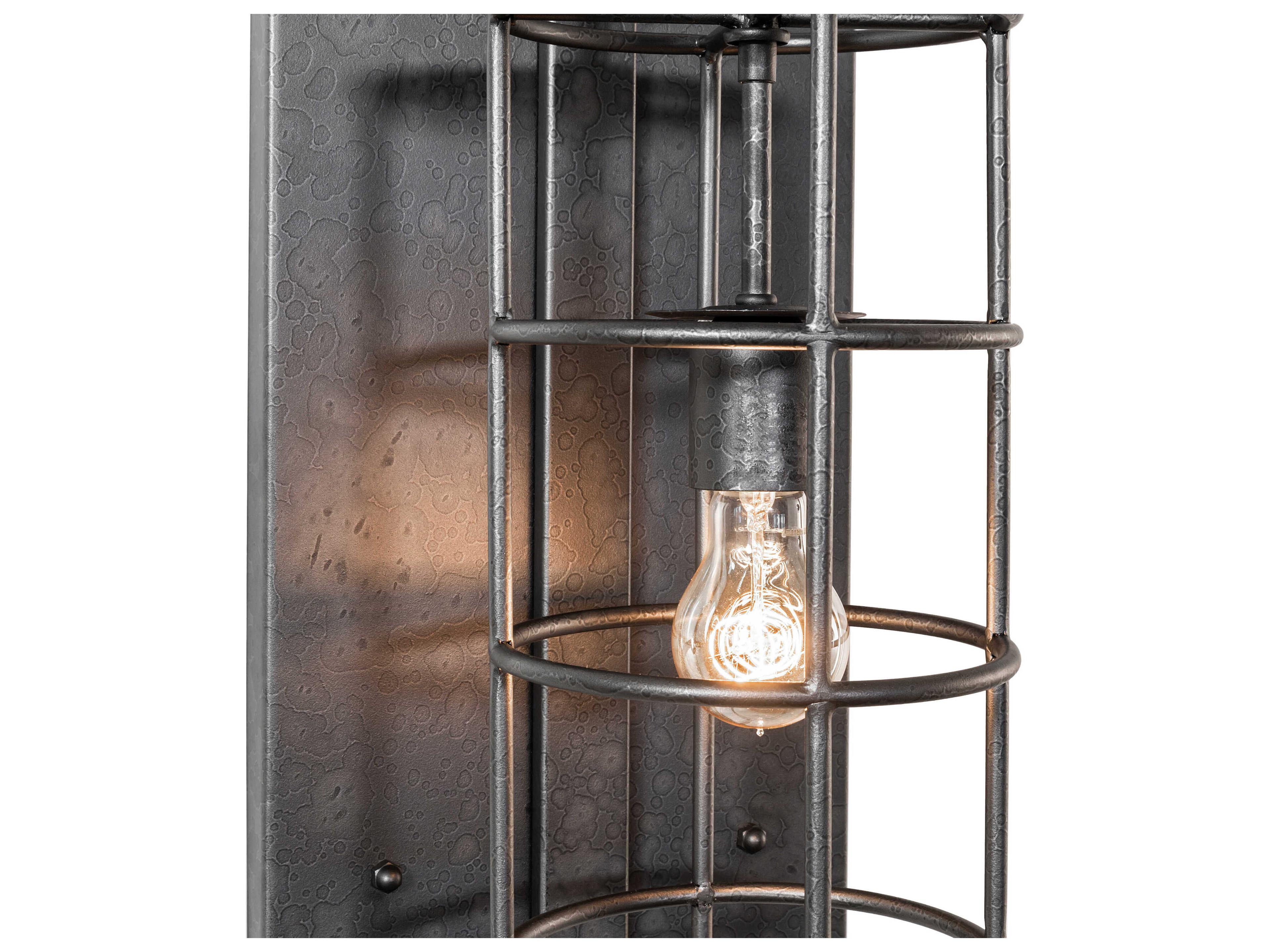 Meyda Ketchikan 1-Light Old Wrought Iron Wall Sconce
