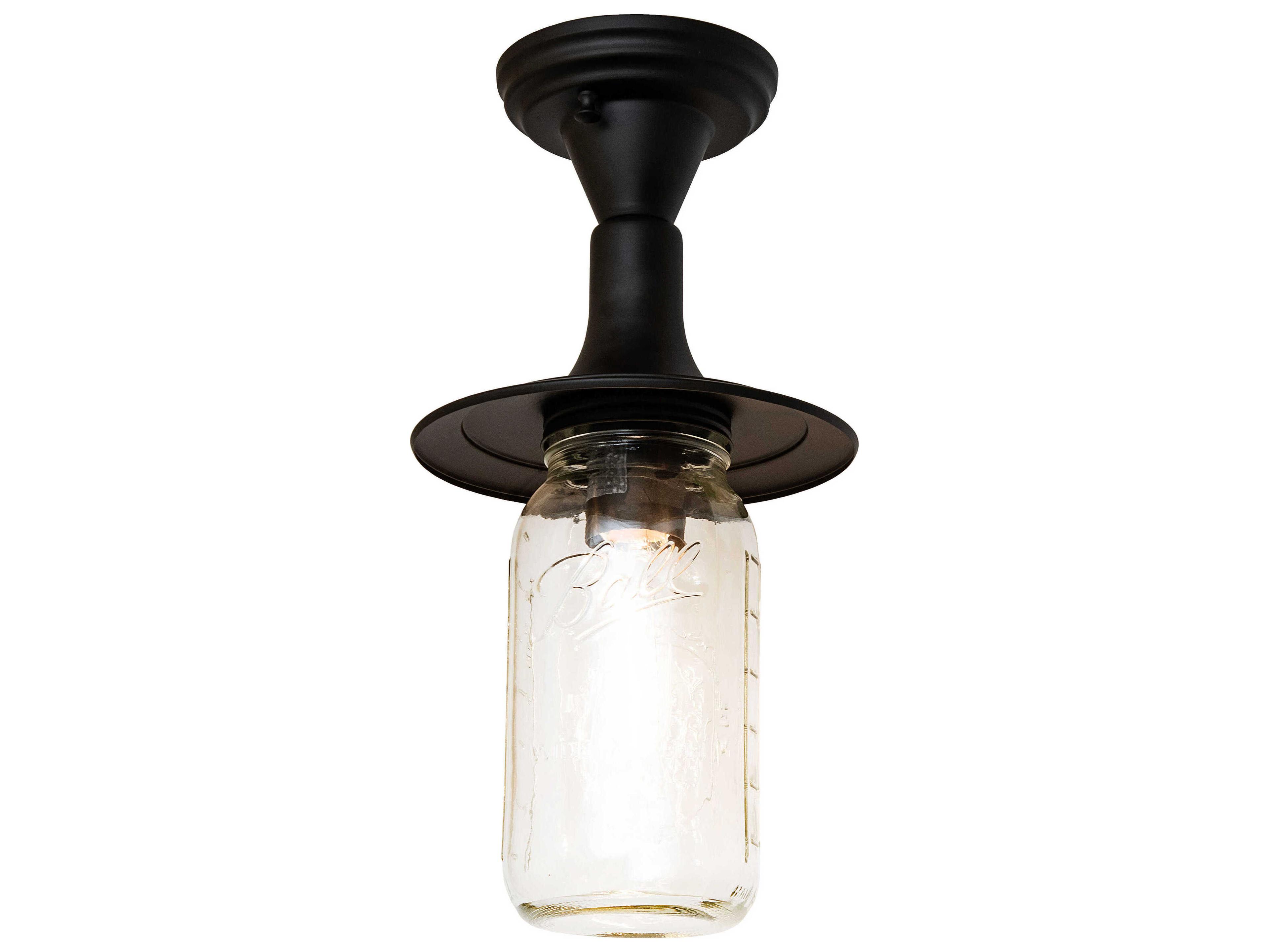 Meyda Bellevue 1-Light Oil Rubbed Bronze Flush Mount