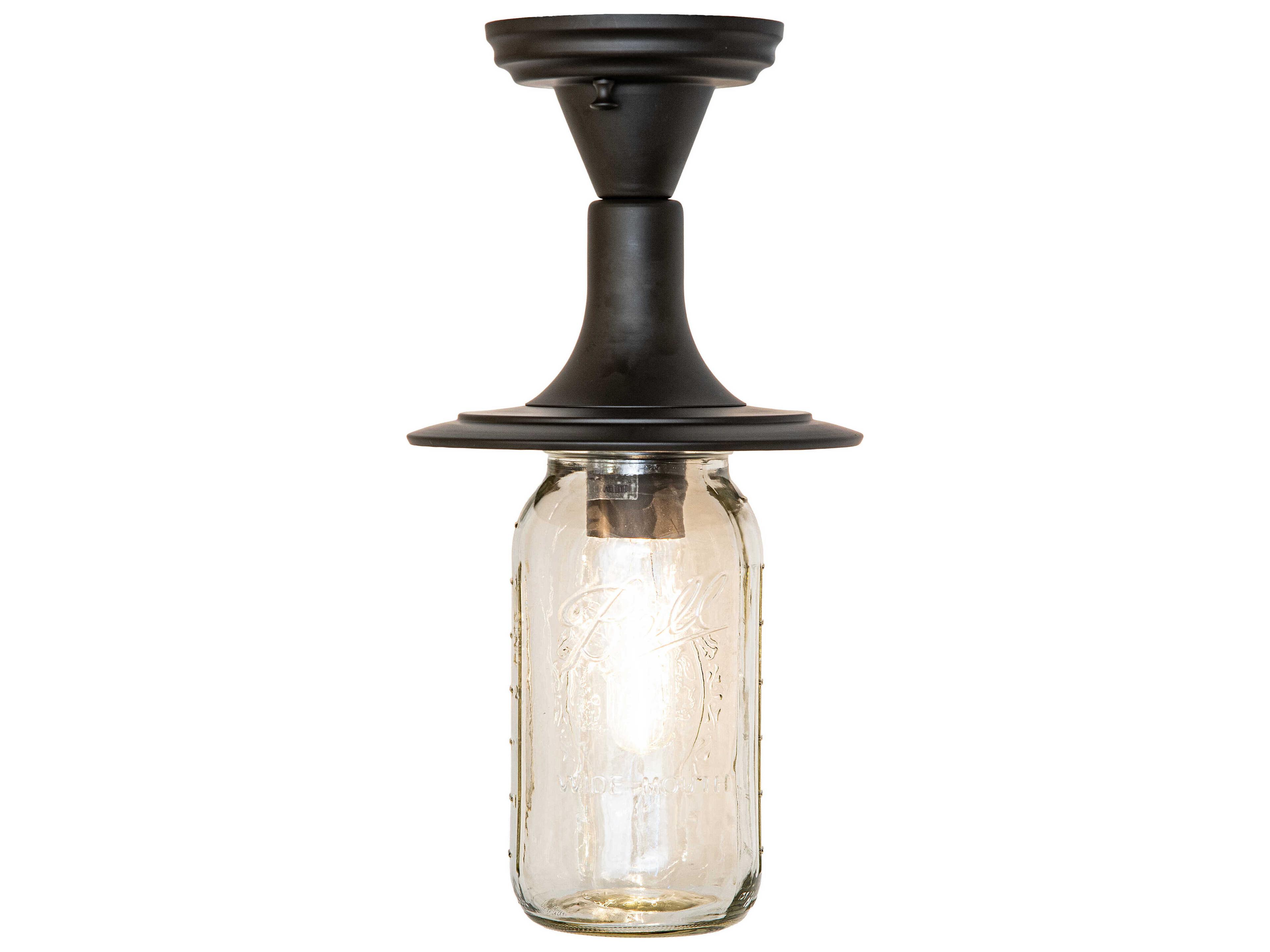 Meyda Bellevue 1-Light Oil Rubbed Bronze Flush Mount