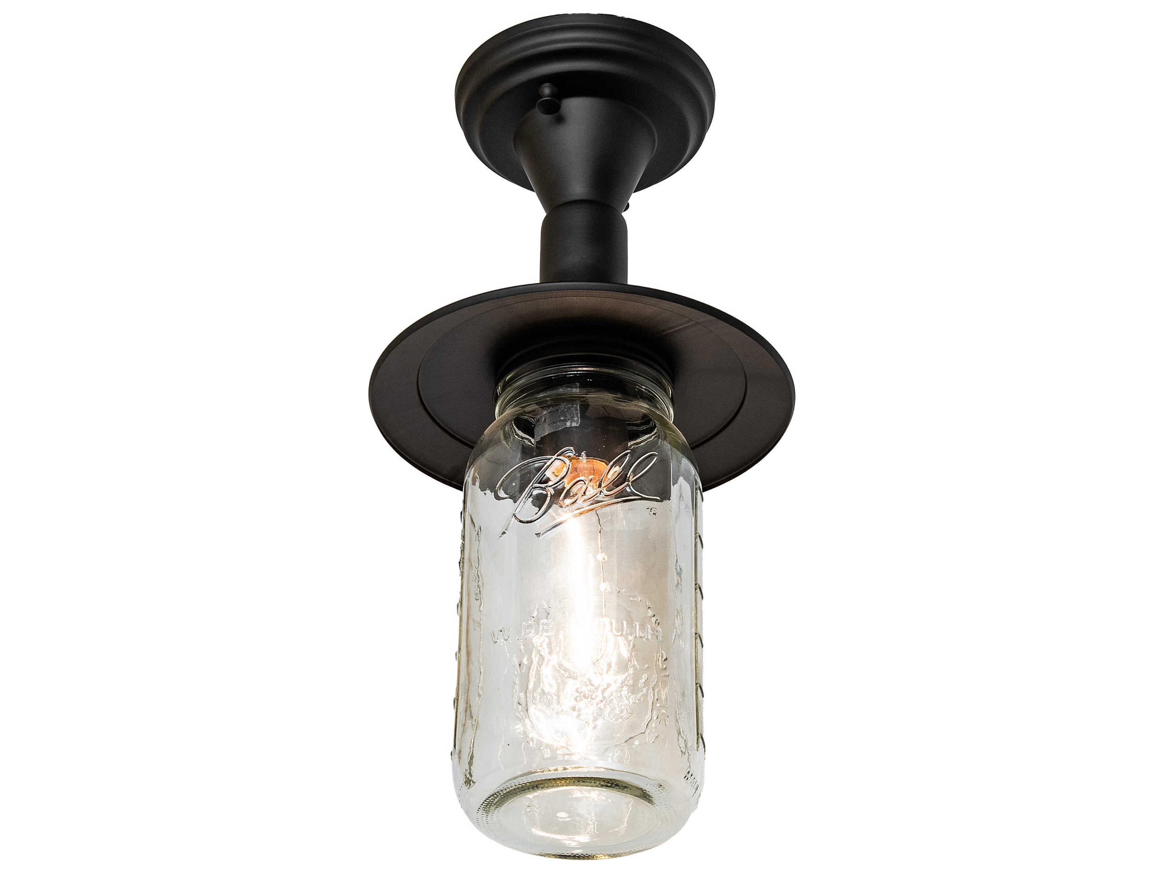 Meyda Bellevue 1-Light Oil Rubbed Bronze Flush Mount