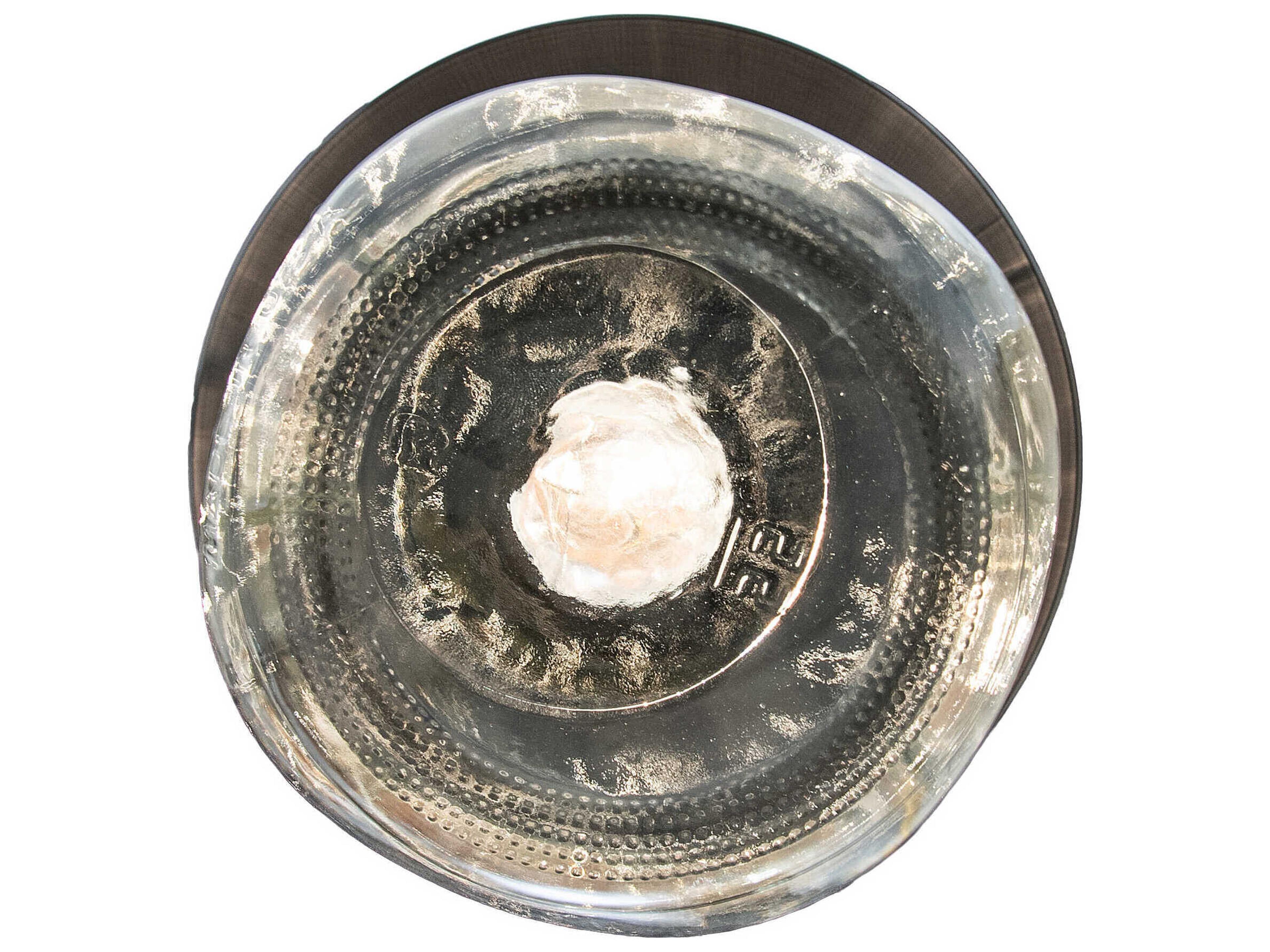 Meyda Bellevue 1-Light Oil Rubbed Bronze Flush Mount