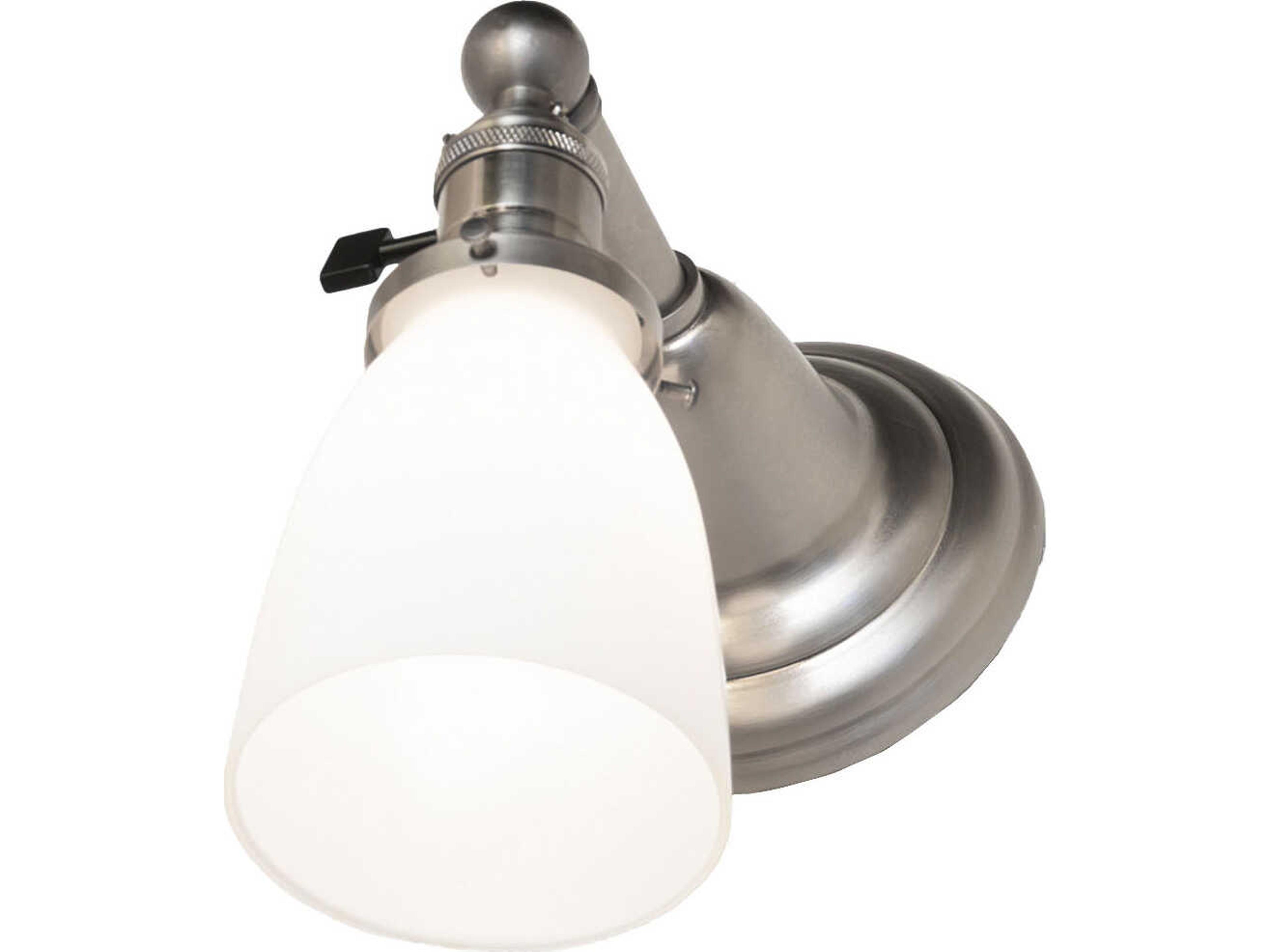 Meyda Revival 1-Light Nickel Wall Sconce