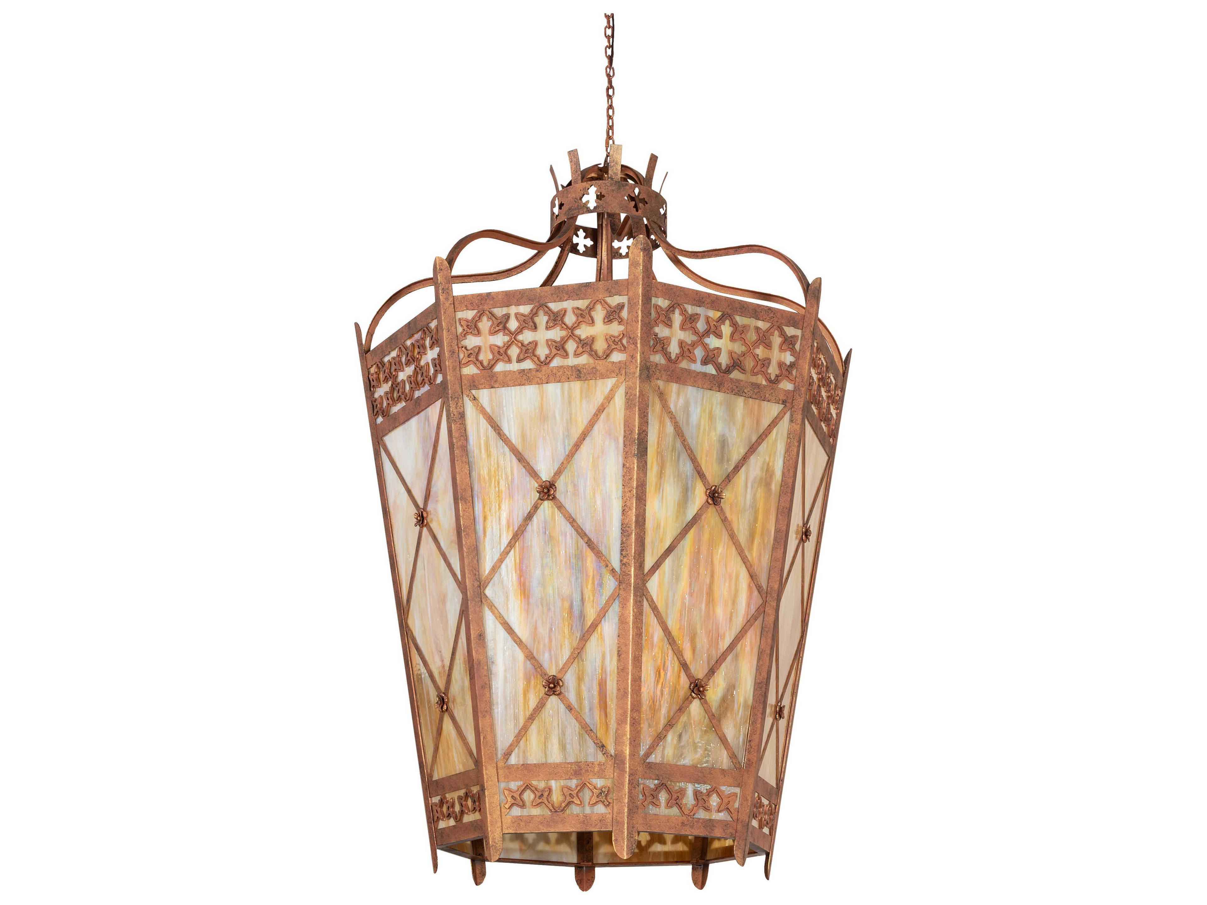 Meyda Cardiff 8-Light Autumn Leaf Pendant