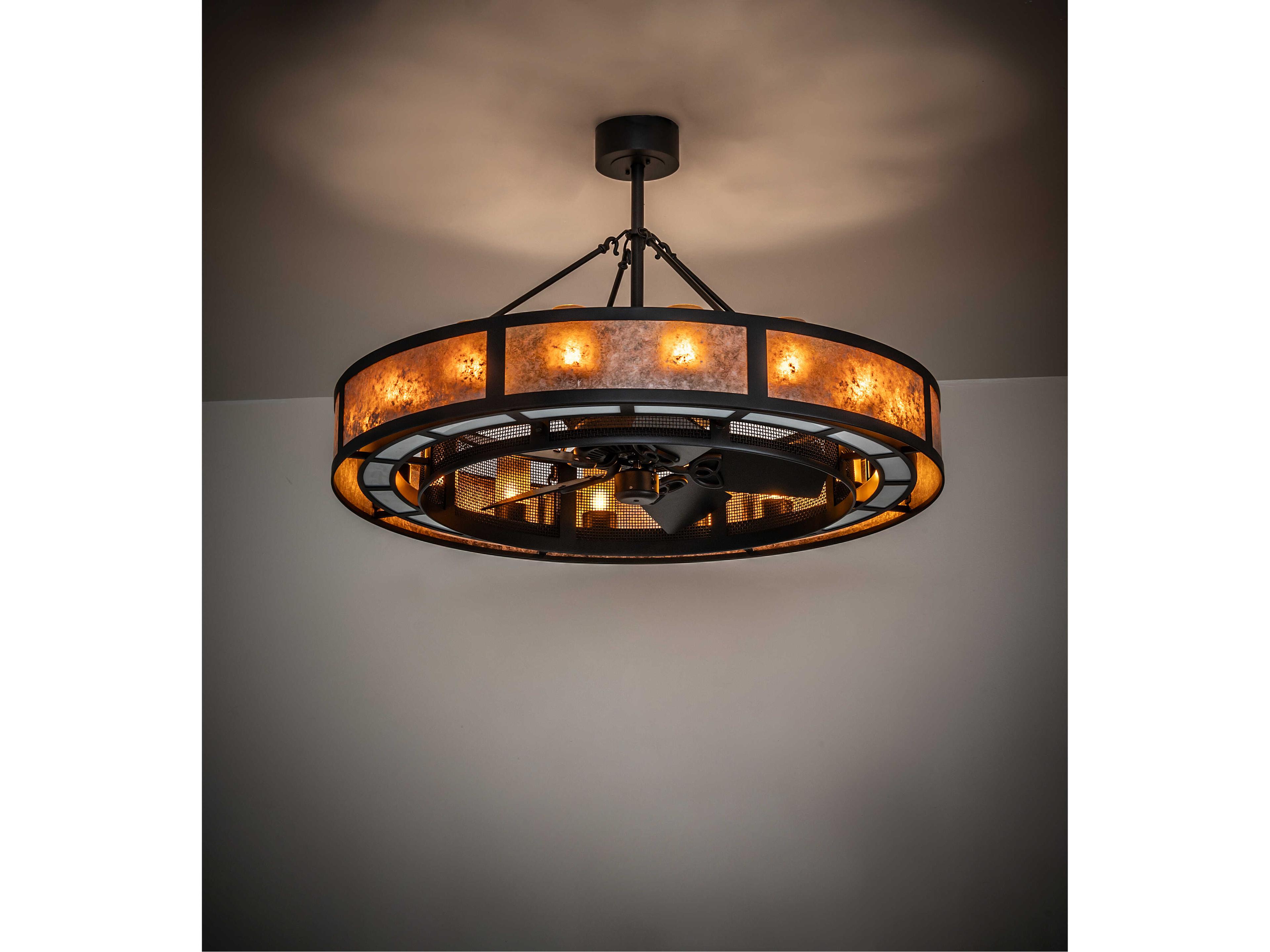 Meyda Smythe Craftsman Outdoor Ceiling Fans