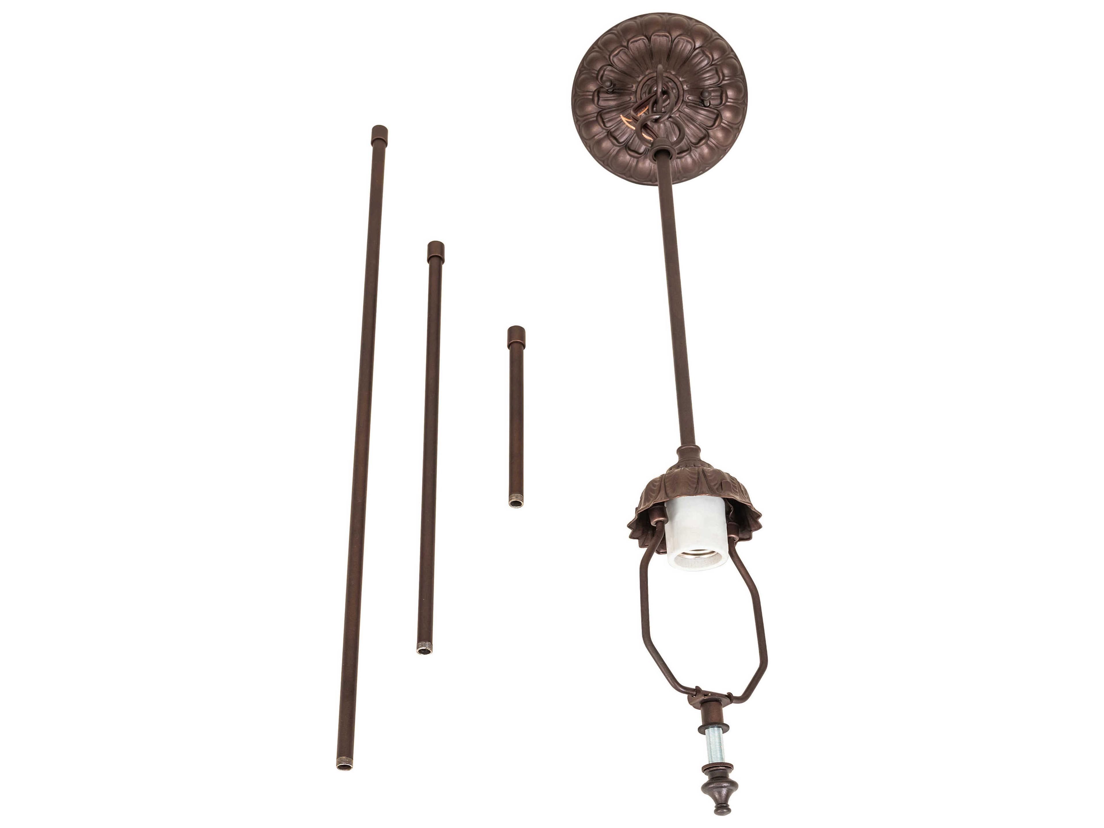 Meyda 1-Light Mahogany Bronze Mini Pendant