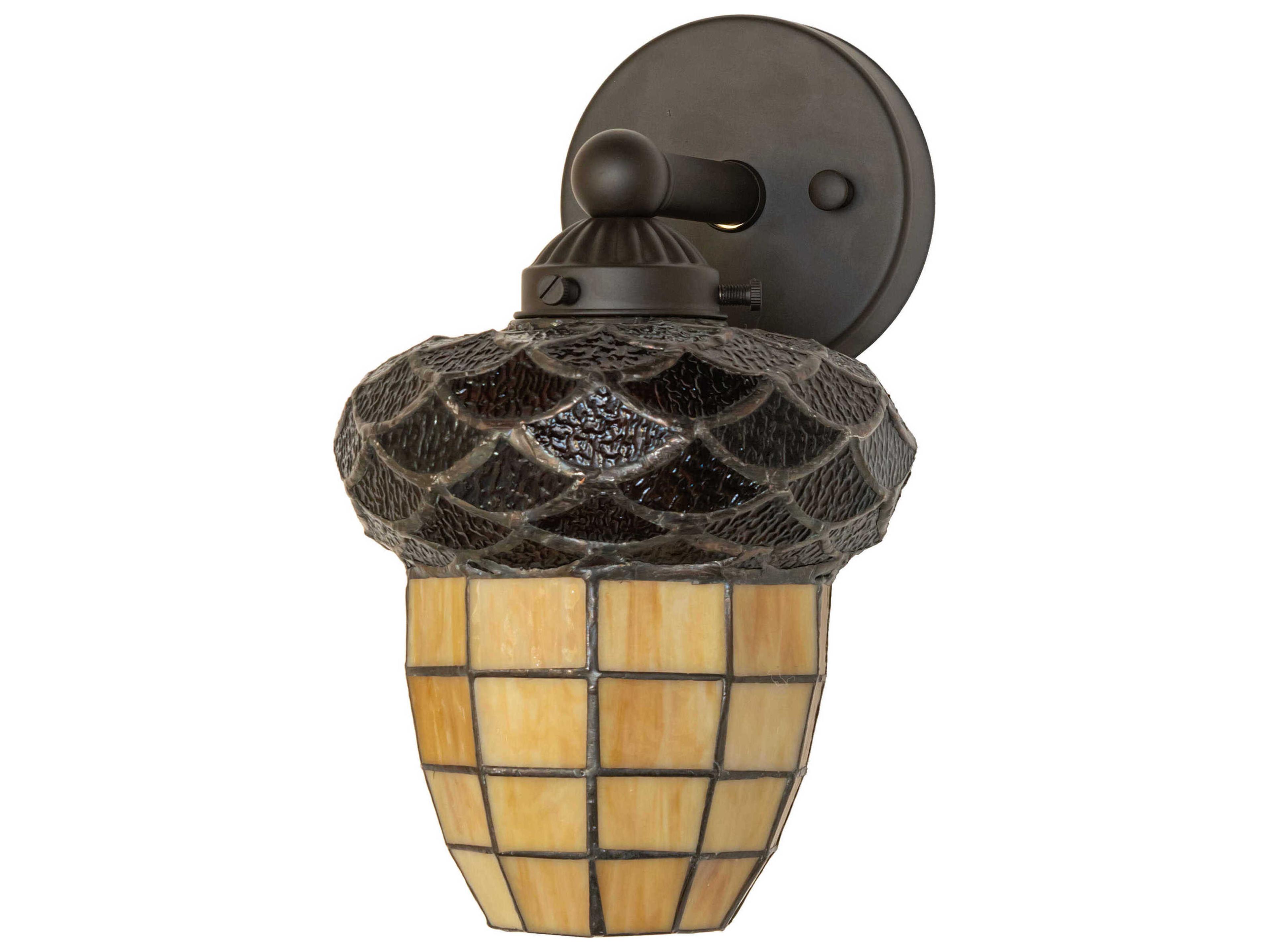 Meyda Acorn 1-Light Oil Rubbed Bronze Wall Sconce