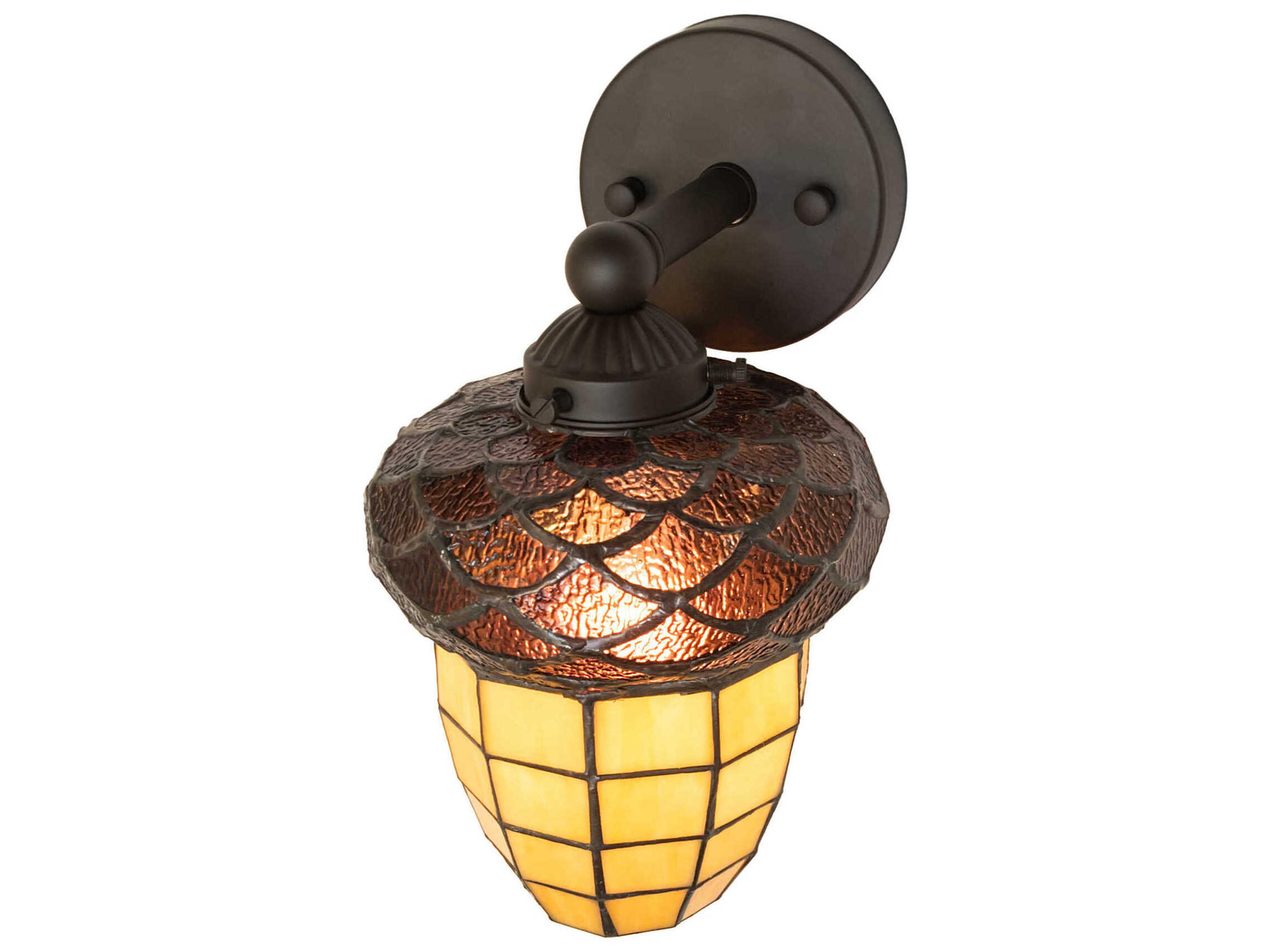 Meyda Acorn 1-Light Oil Rubbed Bronze Wall Sconce