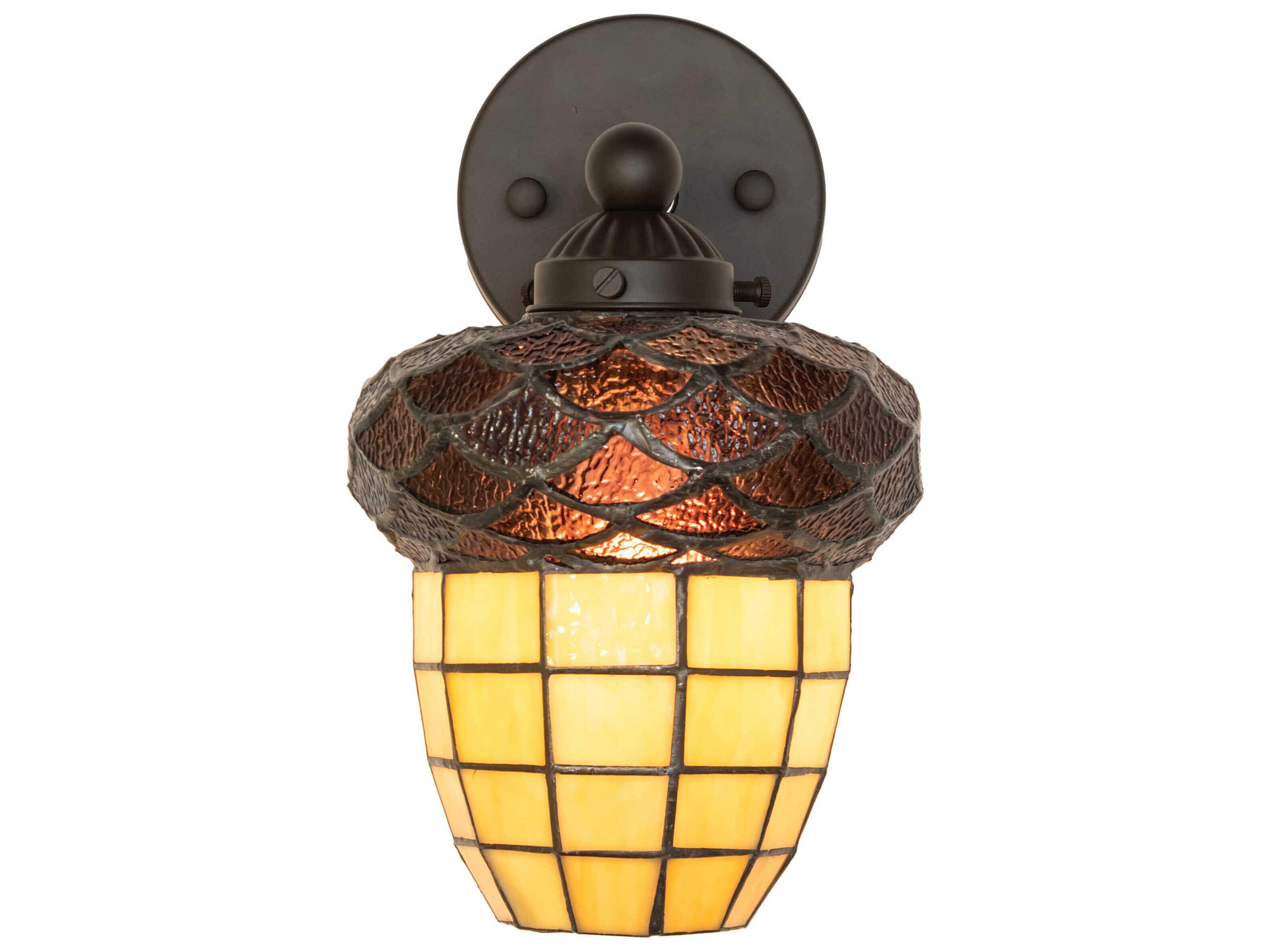 Meyda Acorn 1-Light Oil Rubbed Bronze Wall Sconce