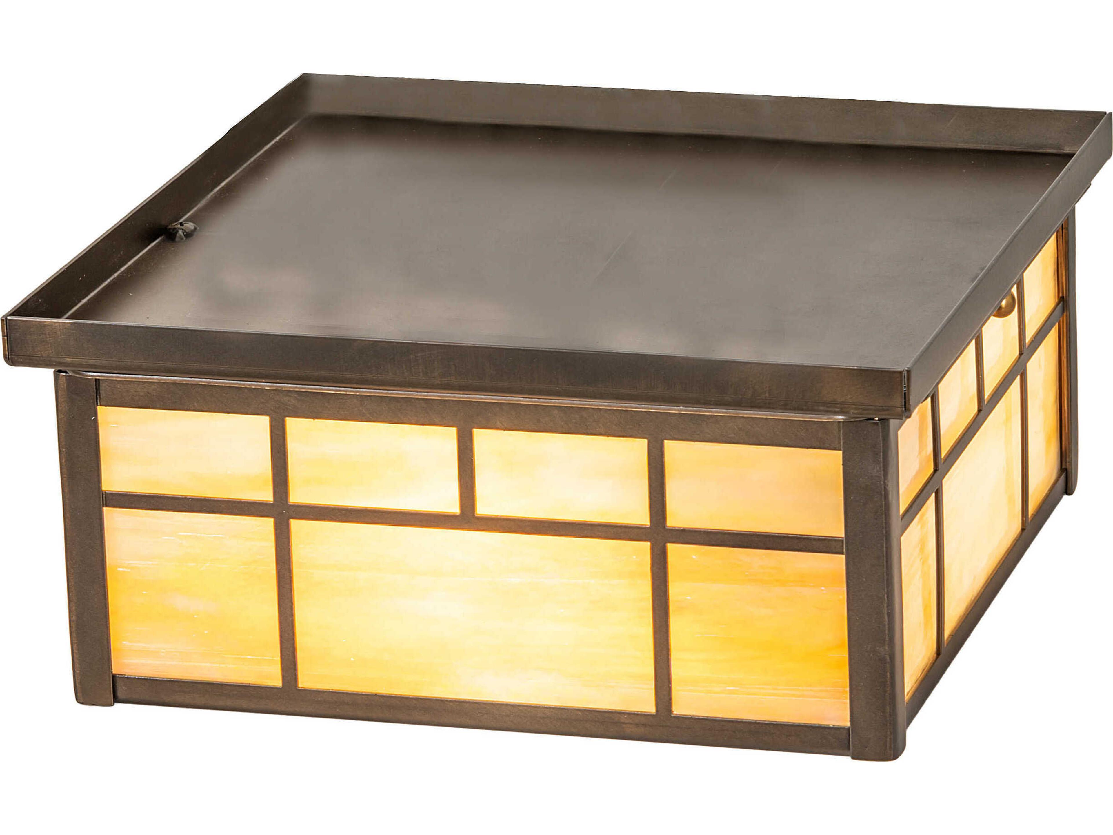 Meyda Santa Fe 2-Light Antique Copper Flush Mount