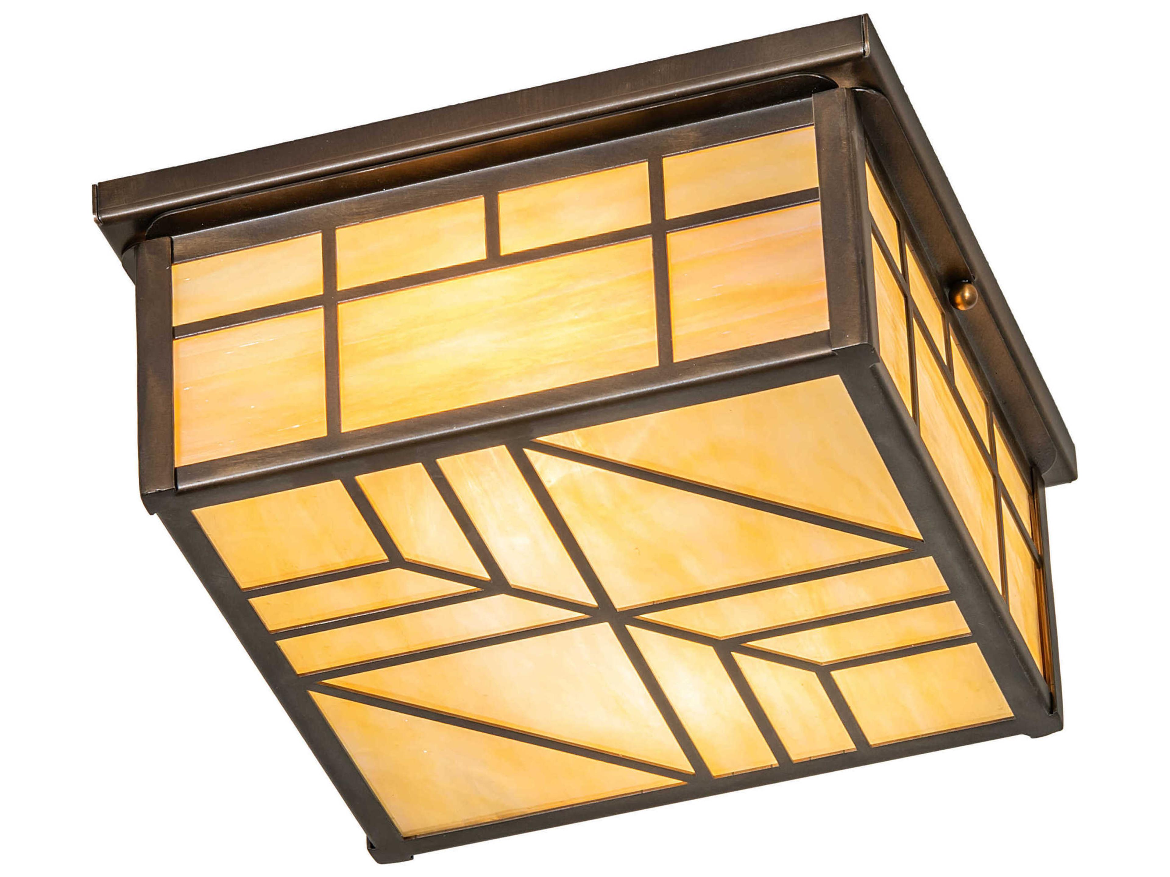 Meyda Santa Fe 2-Light Antique Copper Flush Mount