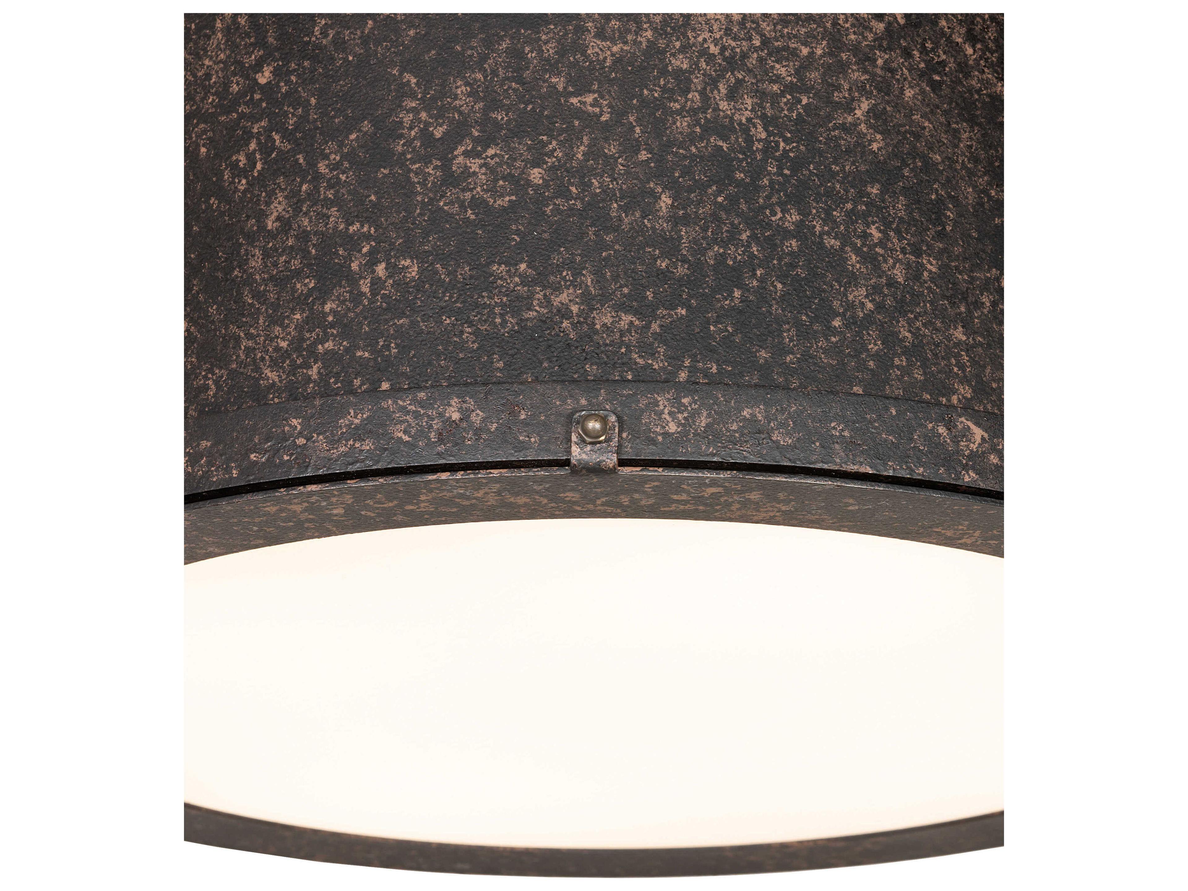 Meyda Cilindro 3-Light Coffee Bean Semi Flush Mount