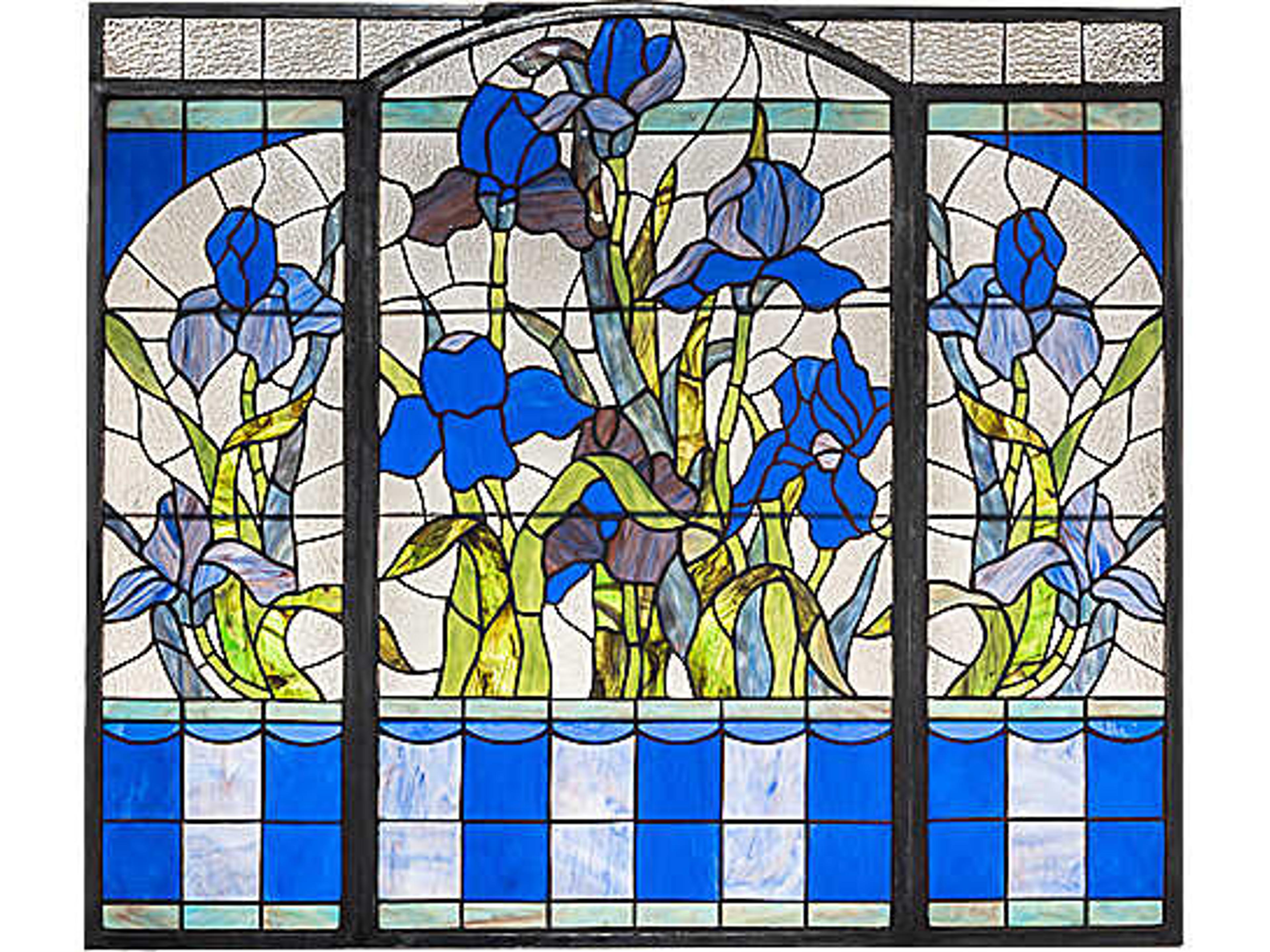 Iris Stained Glass Window