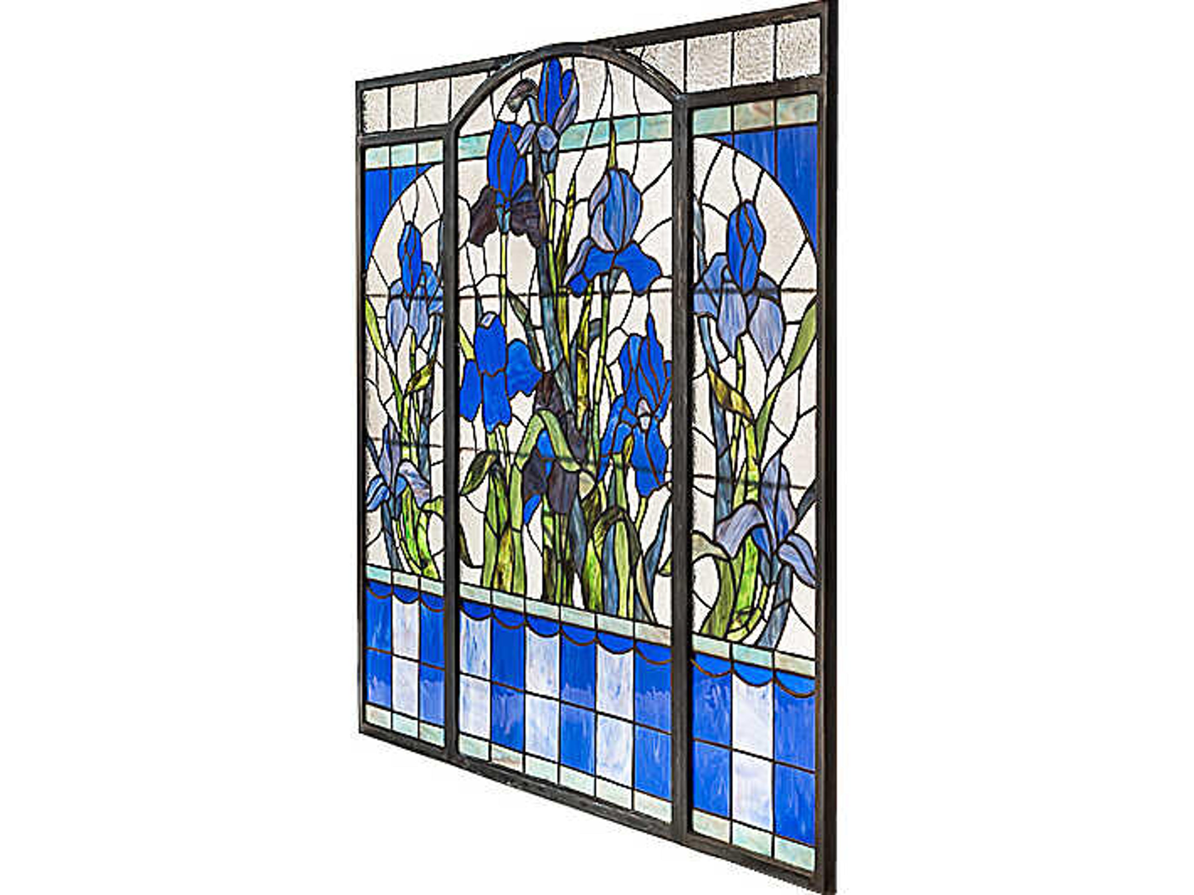 Meyda Iris Stained Glass Window