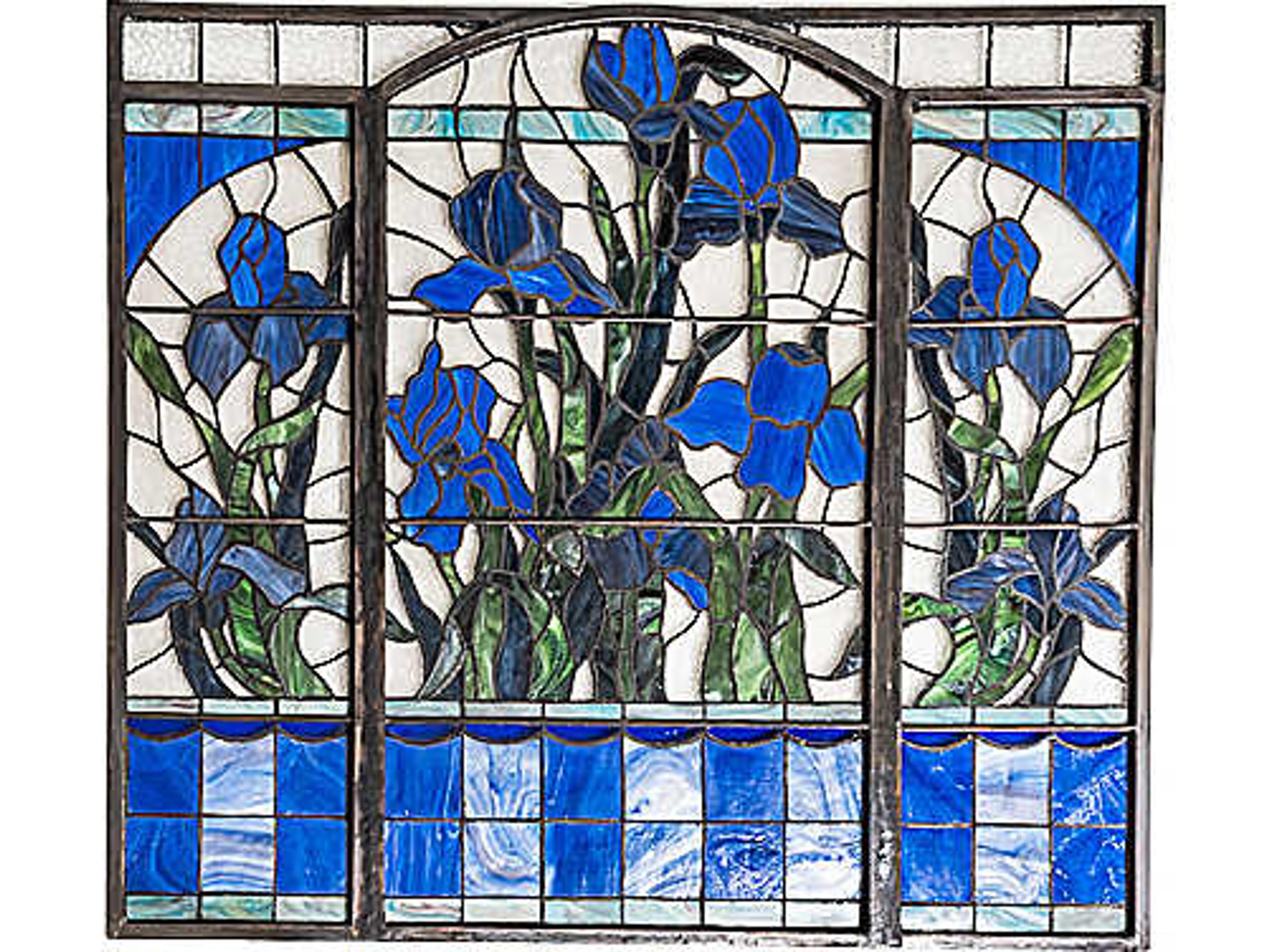 Meyda Iris Stained Glass Window