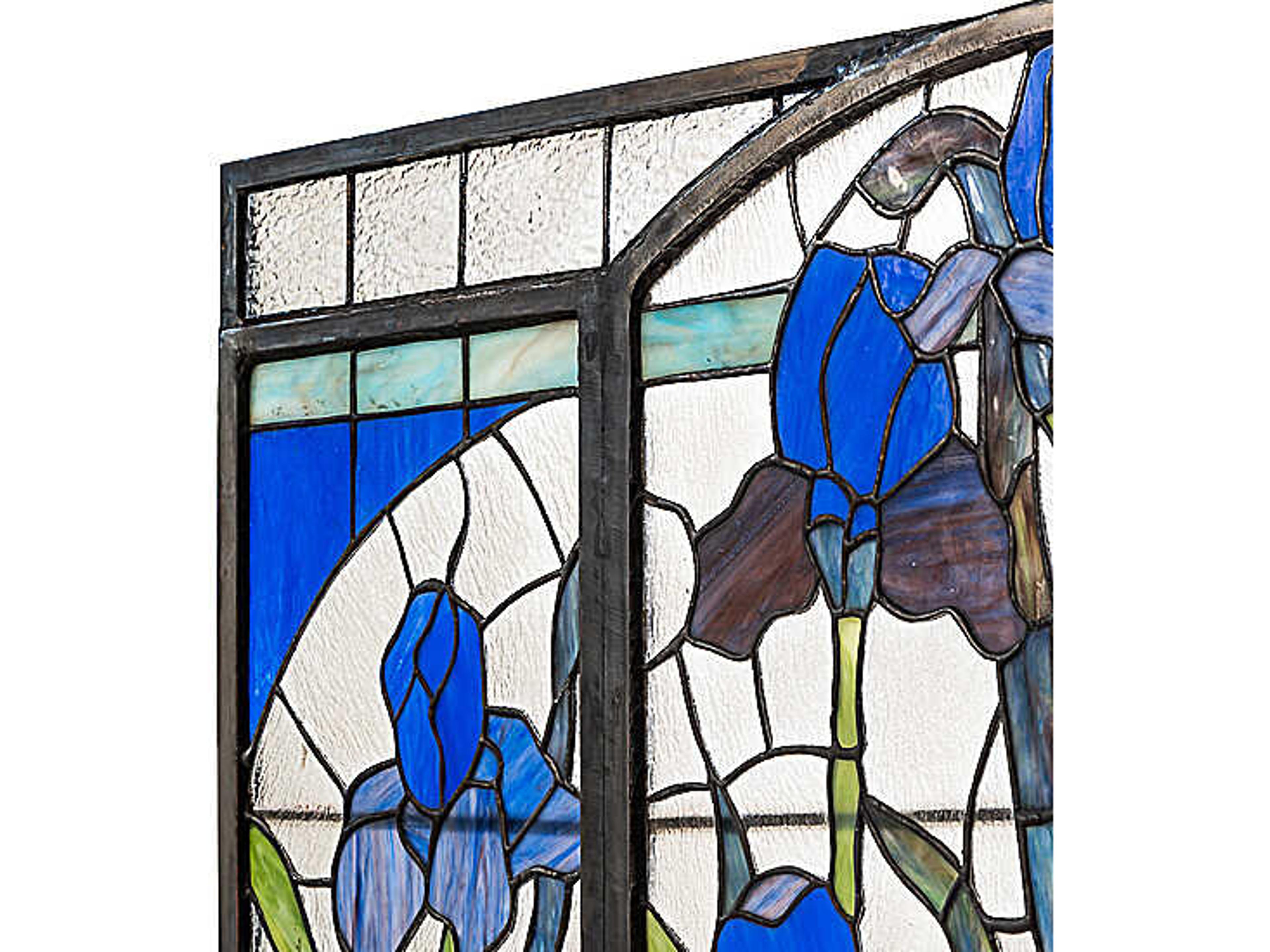Meyda Iris Stained Glass Window
