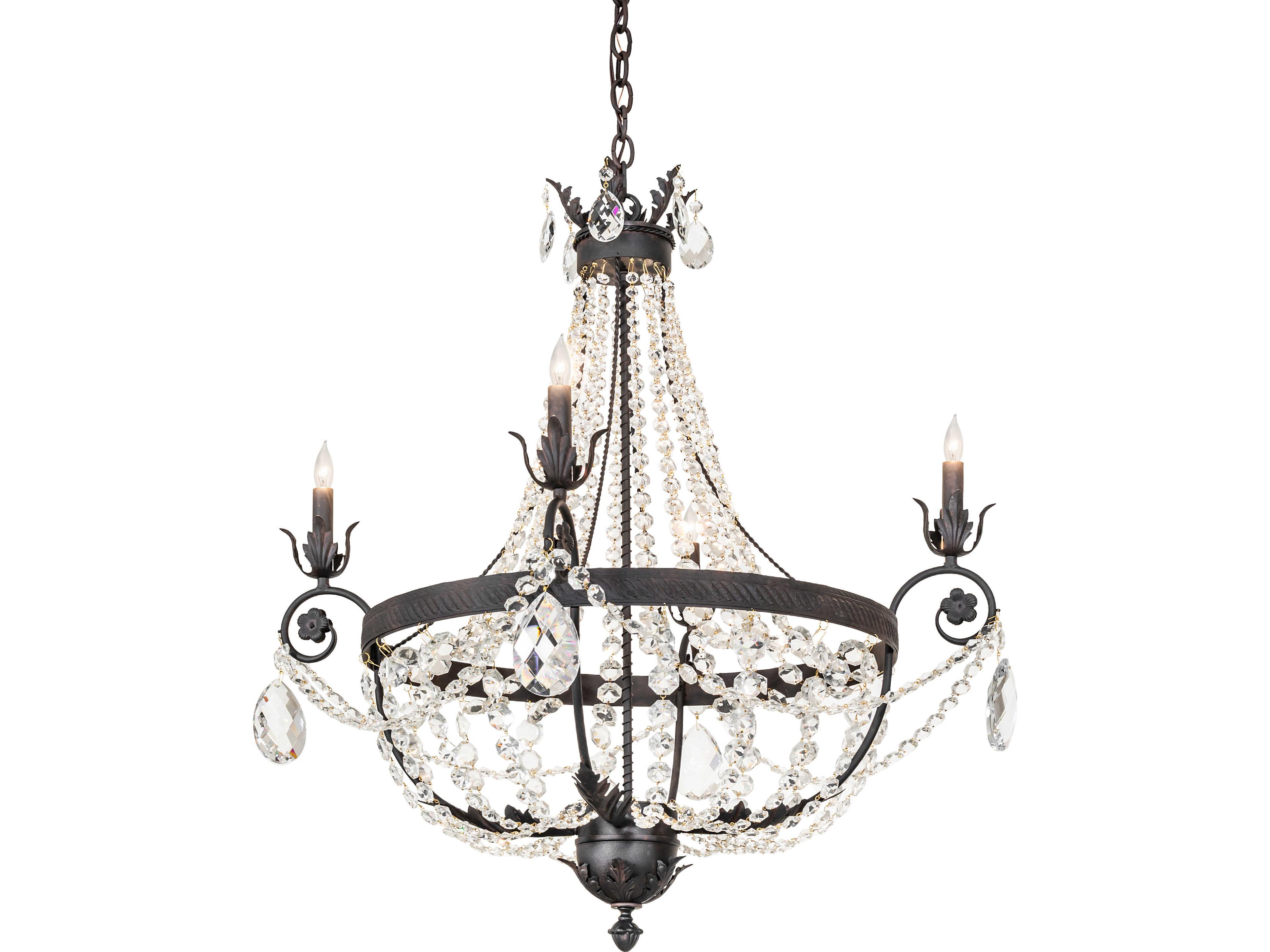Antonia 4-Light Chestnut Brown Traditional Chandelier