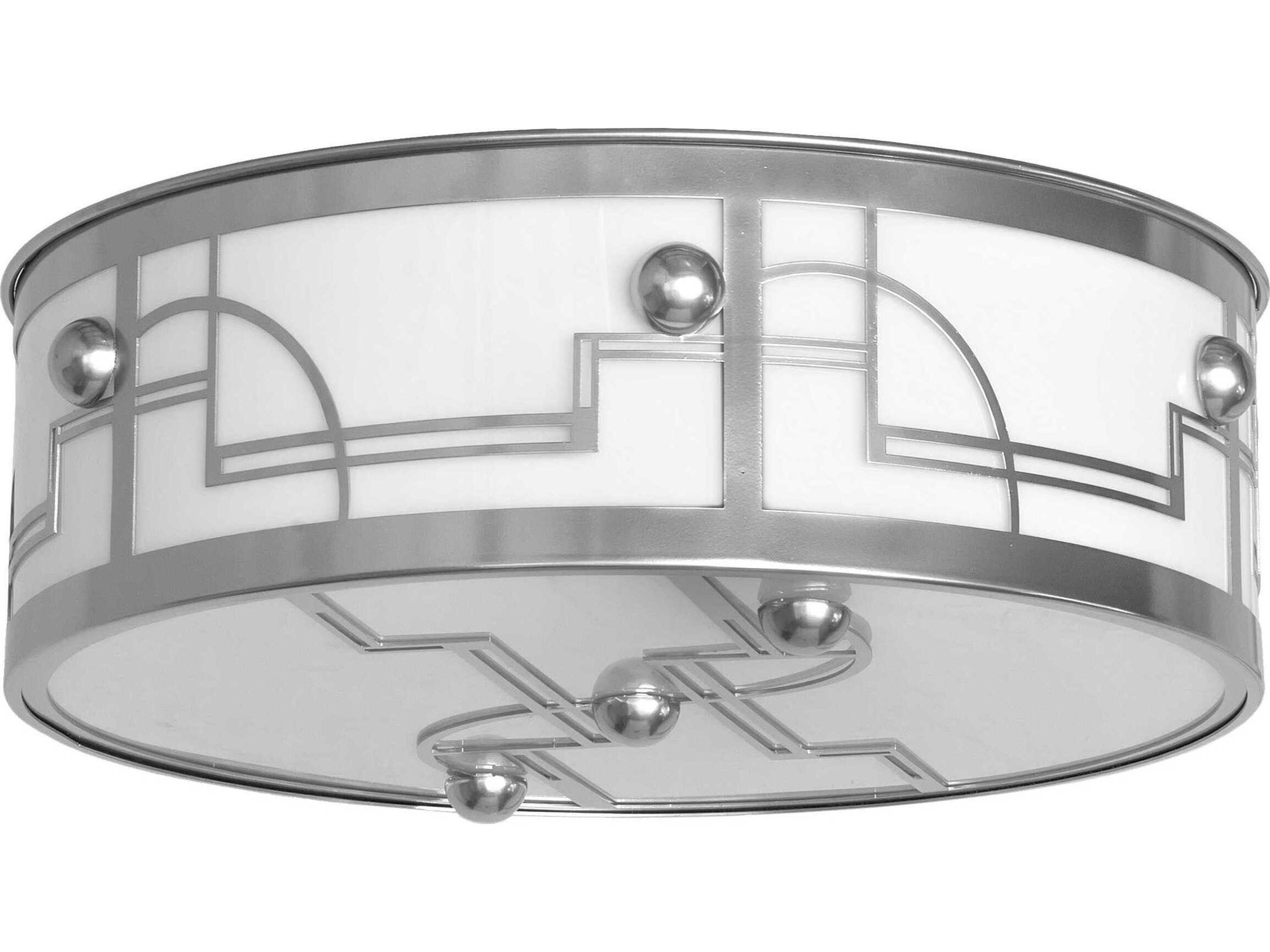 Meyda Revival 4-Light Extreme Chrome Flush Mount