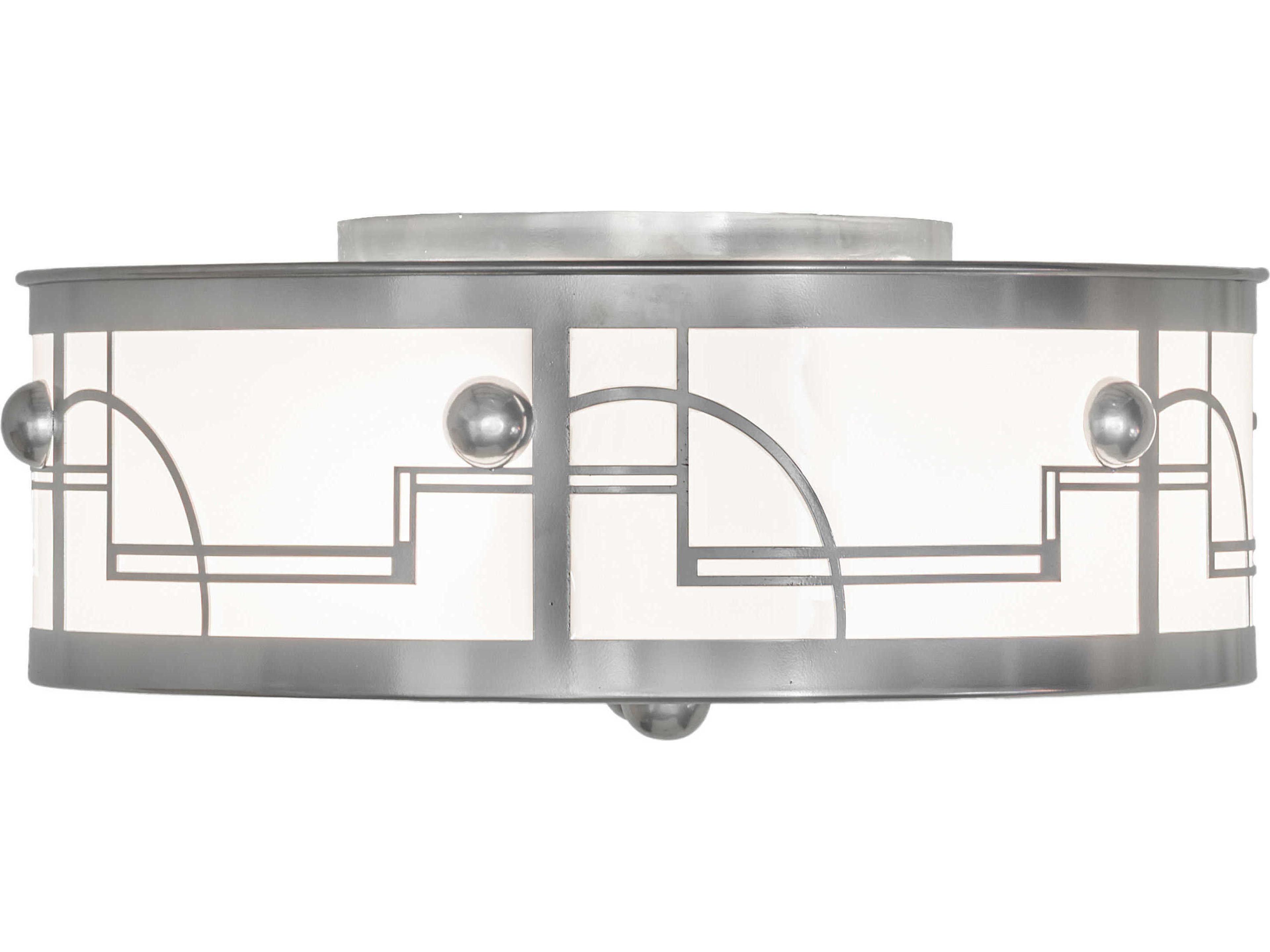 Meyda Revival 4-Light Extreme Chrome Flush Mount