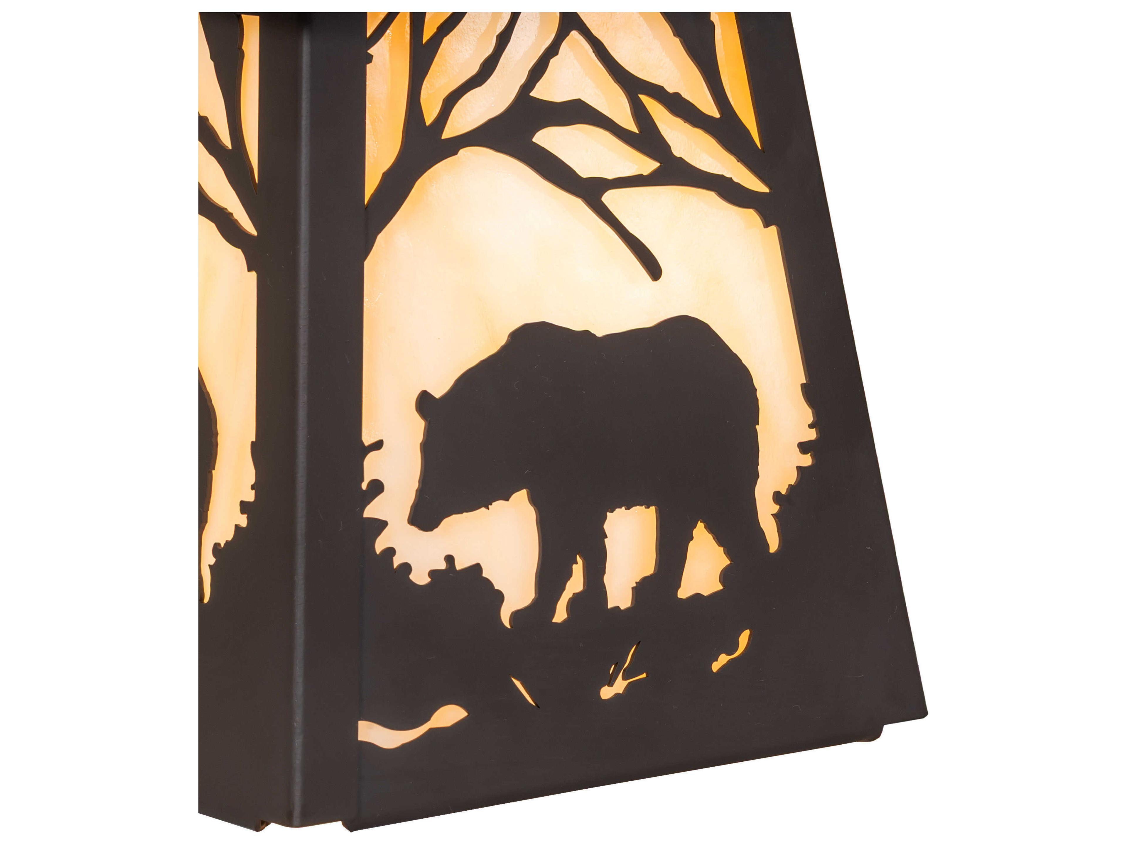 Meyda Bear At Dawn 1-Light Oil Rubbed Bronze Mini Pendant