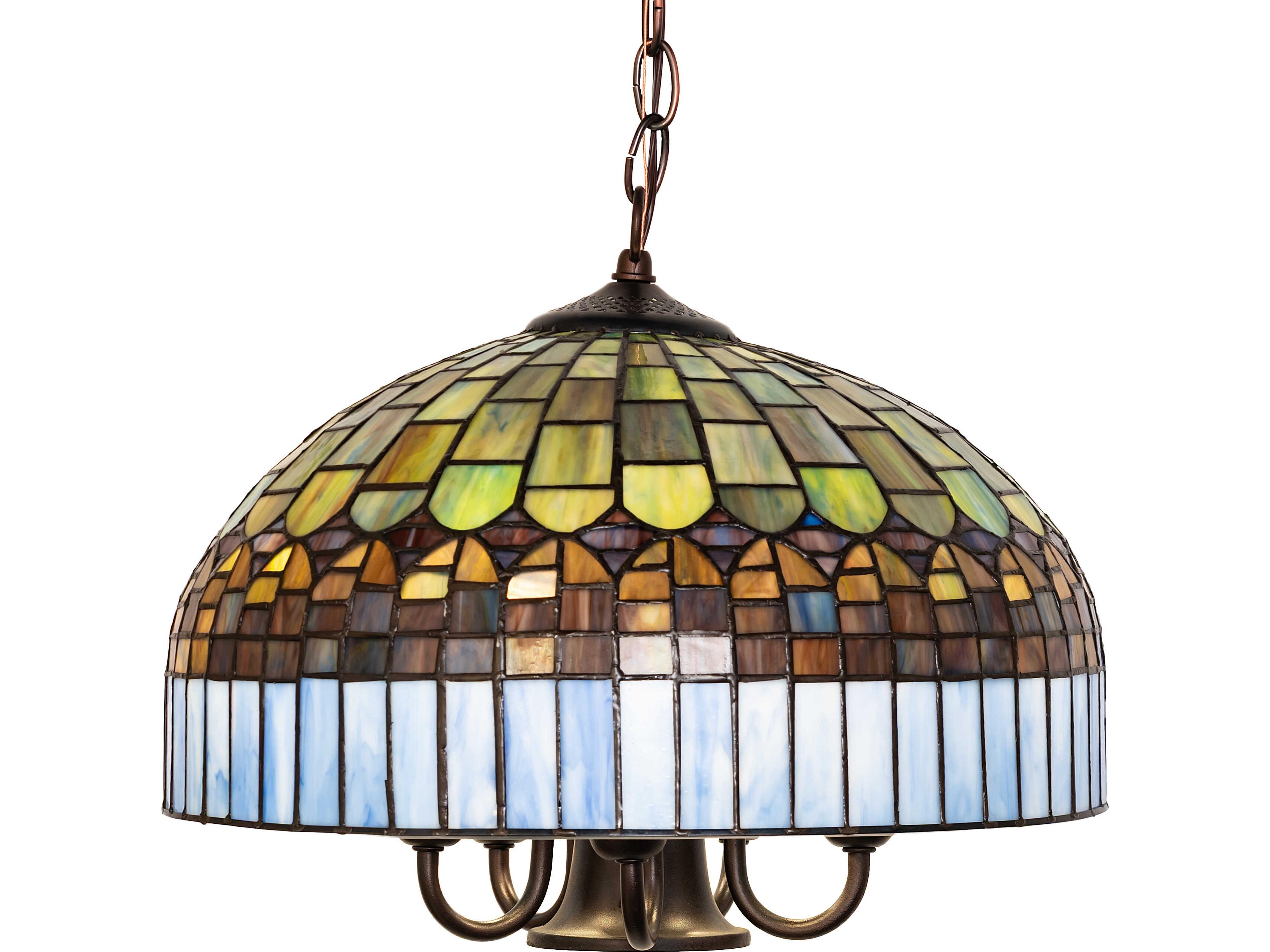 Meyda Tiffany Candice 8-Light Green Pendant