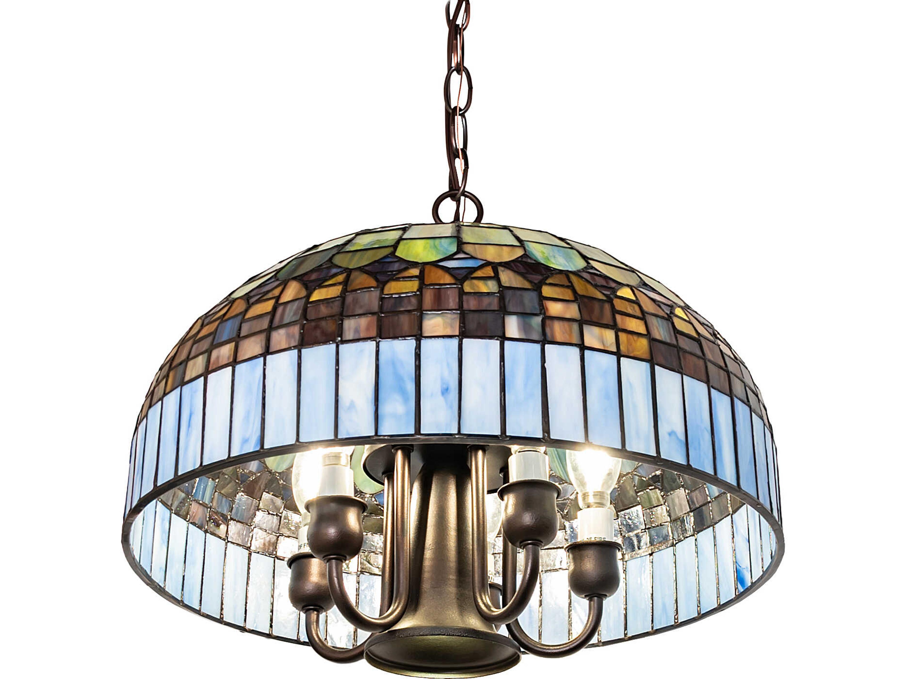 Meyda Tiffany Candice 8-Light Green Pendant