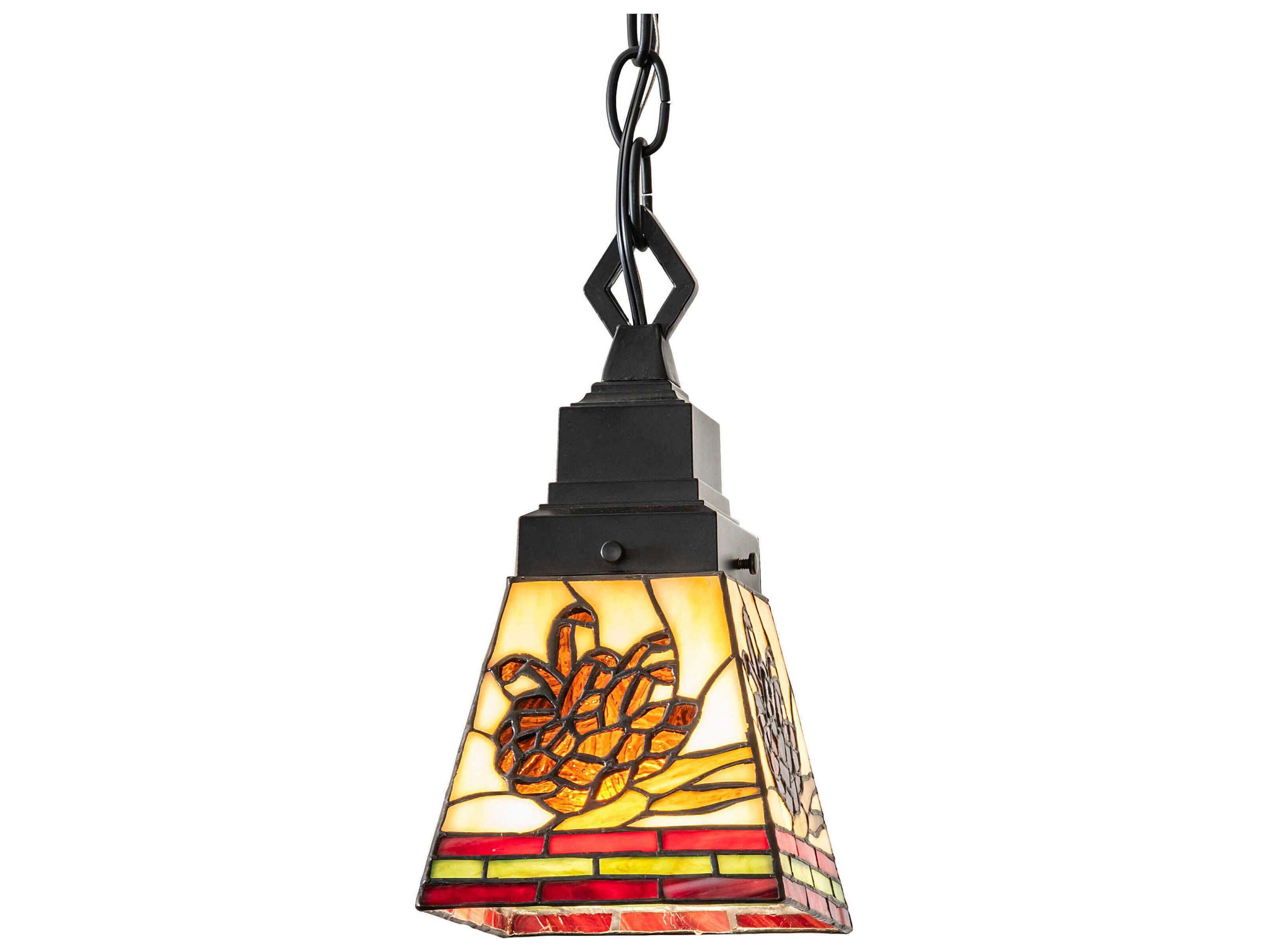 Pinecone 1-Light Mahogany Bronze Mini Pendant