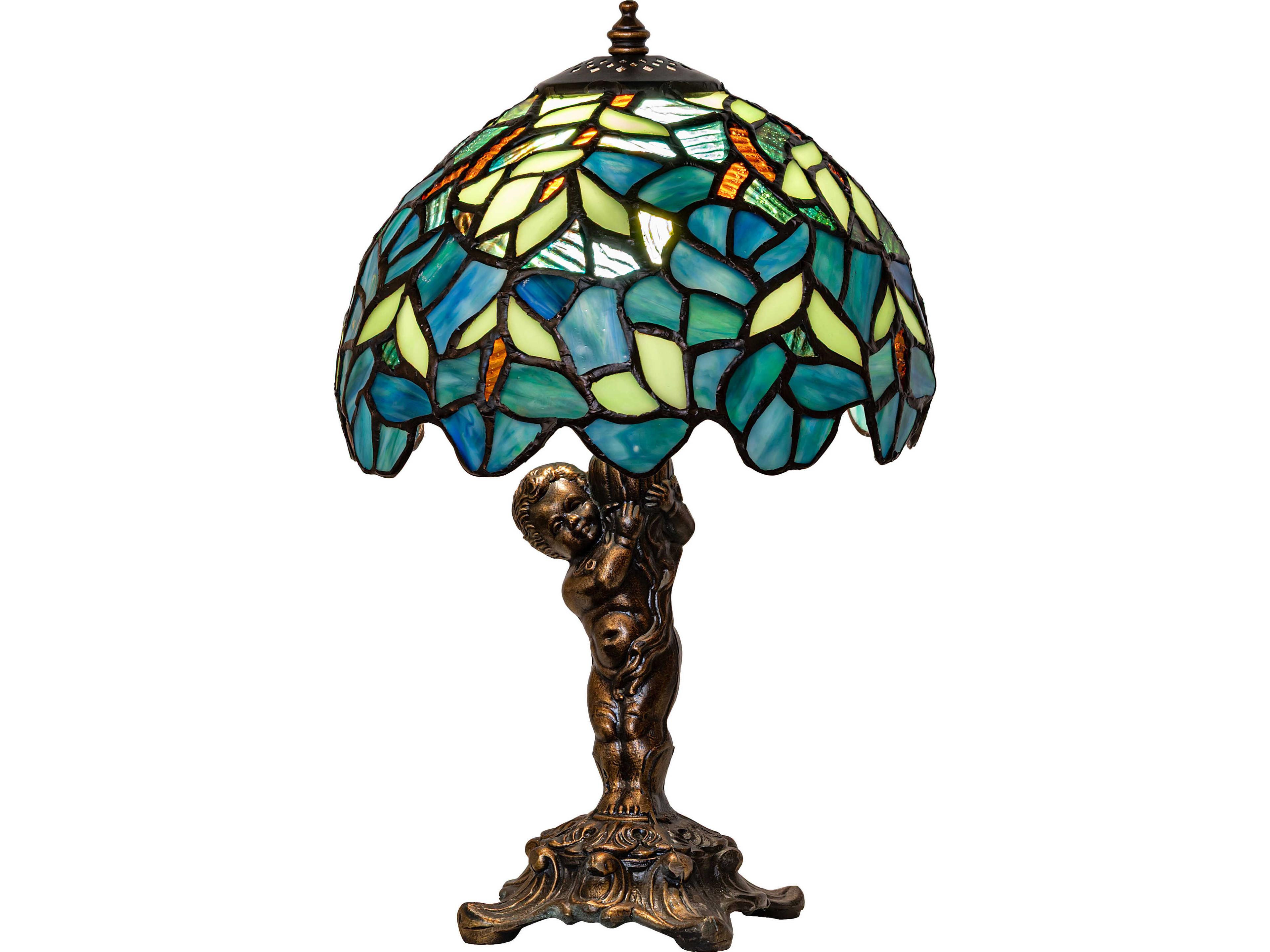 Nightfall Wisteria Bronze Traditional Table Lamp