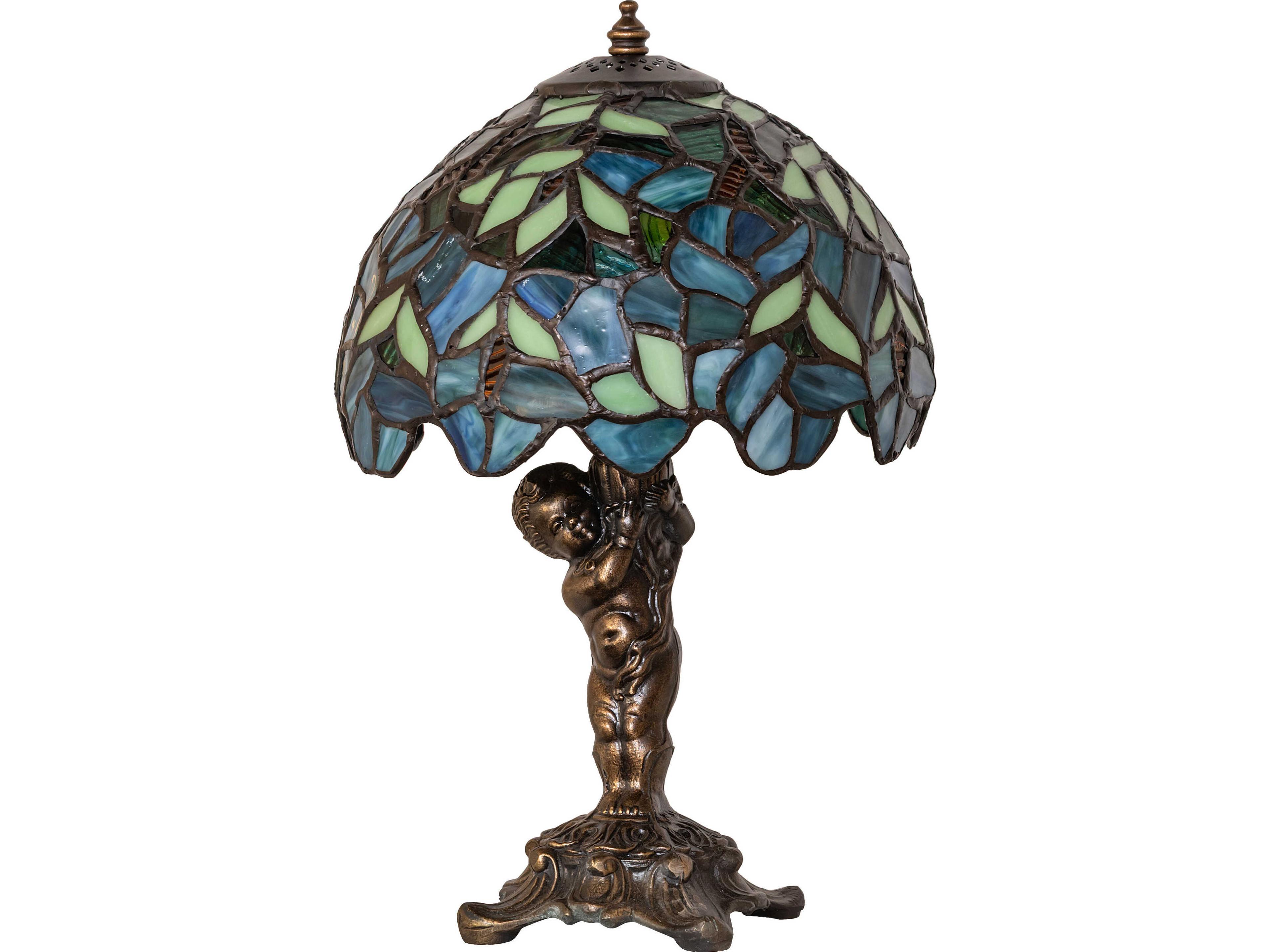 Meyda Nightfall Wisteria Bronze Traditional Table Lamp