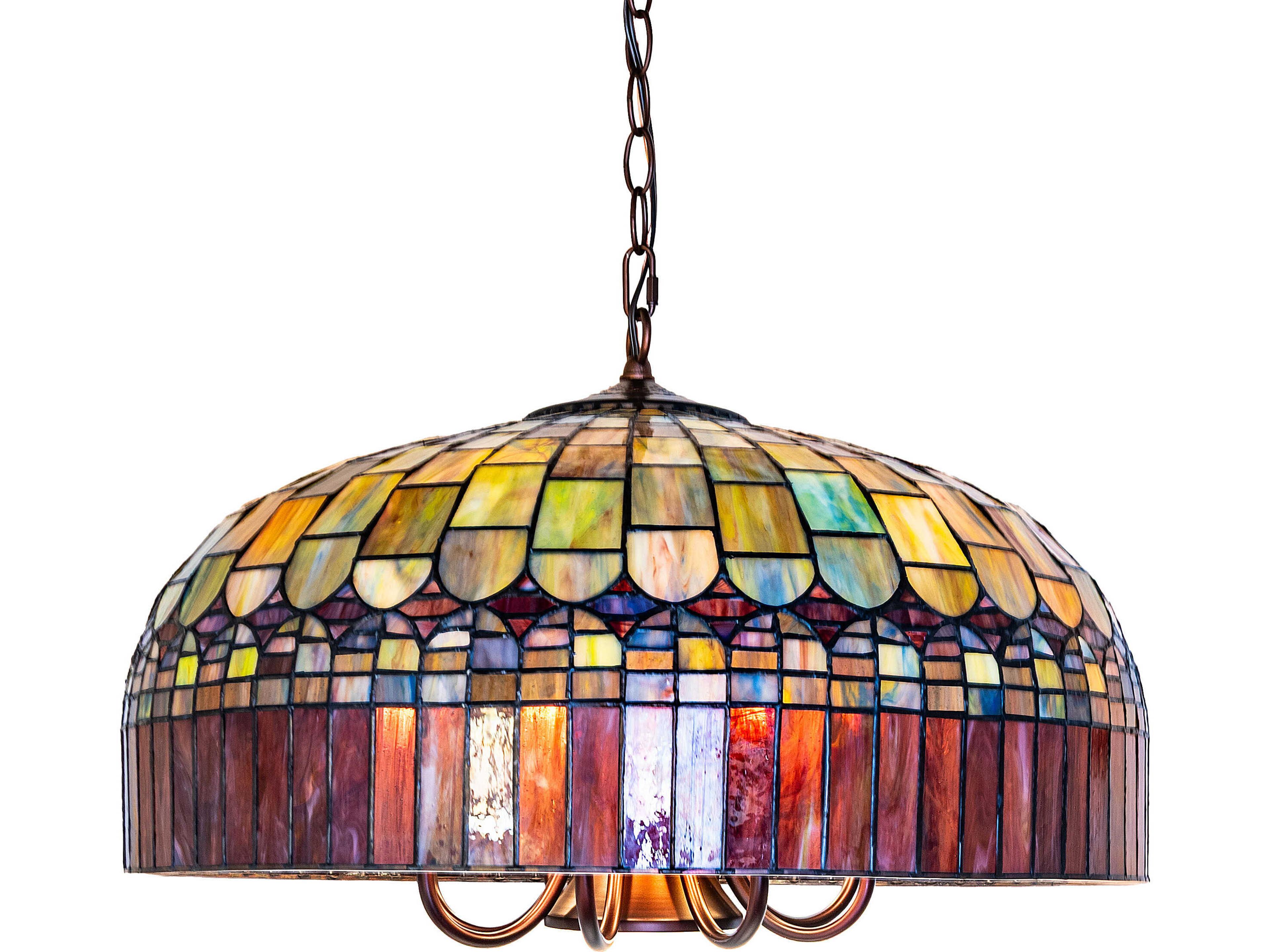 Meyda Tiffany Candice 8-Light Red Pendant