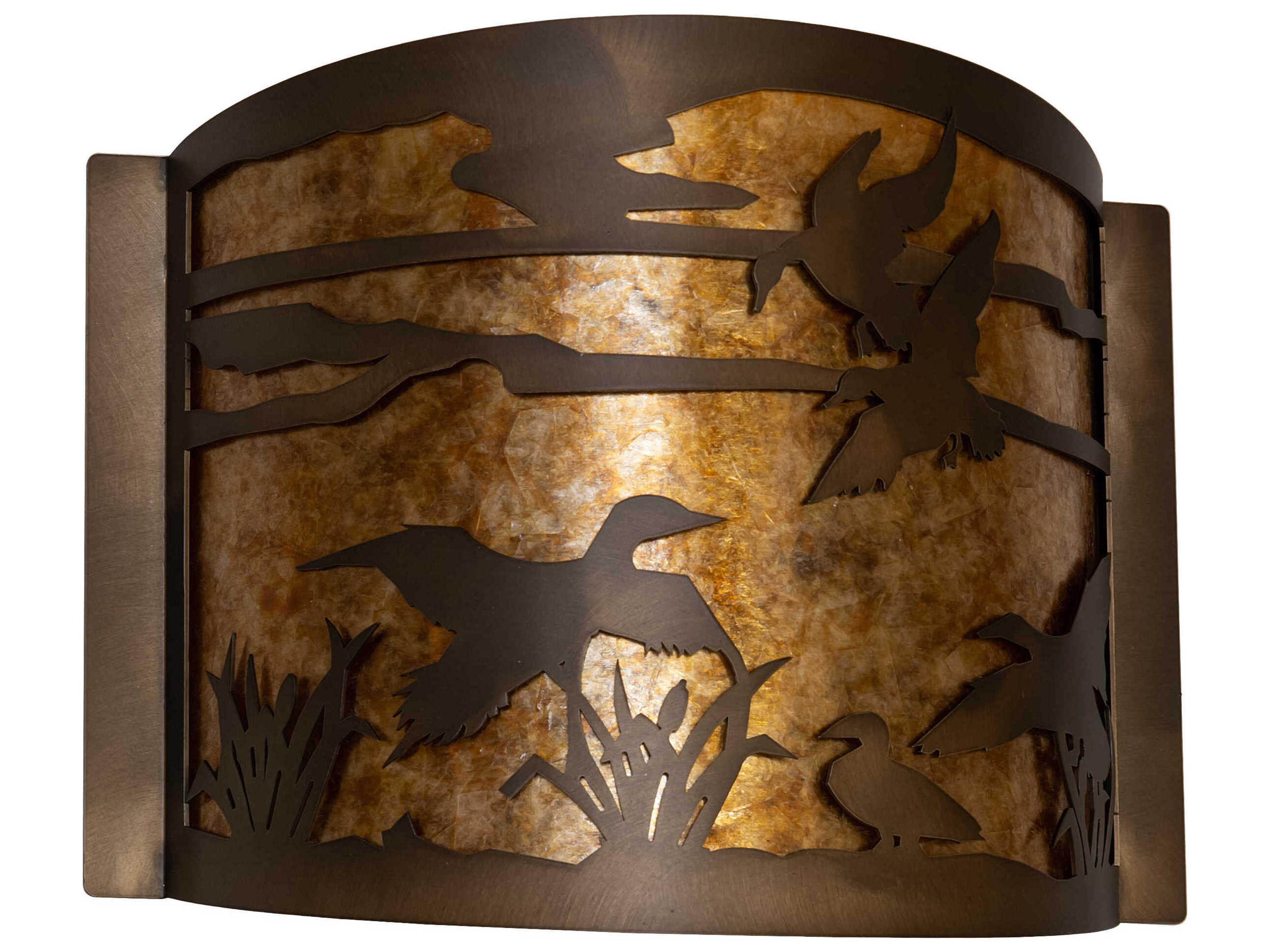 Meyda Ducks In Flight 1-Light Antique Copper Wall Sconce