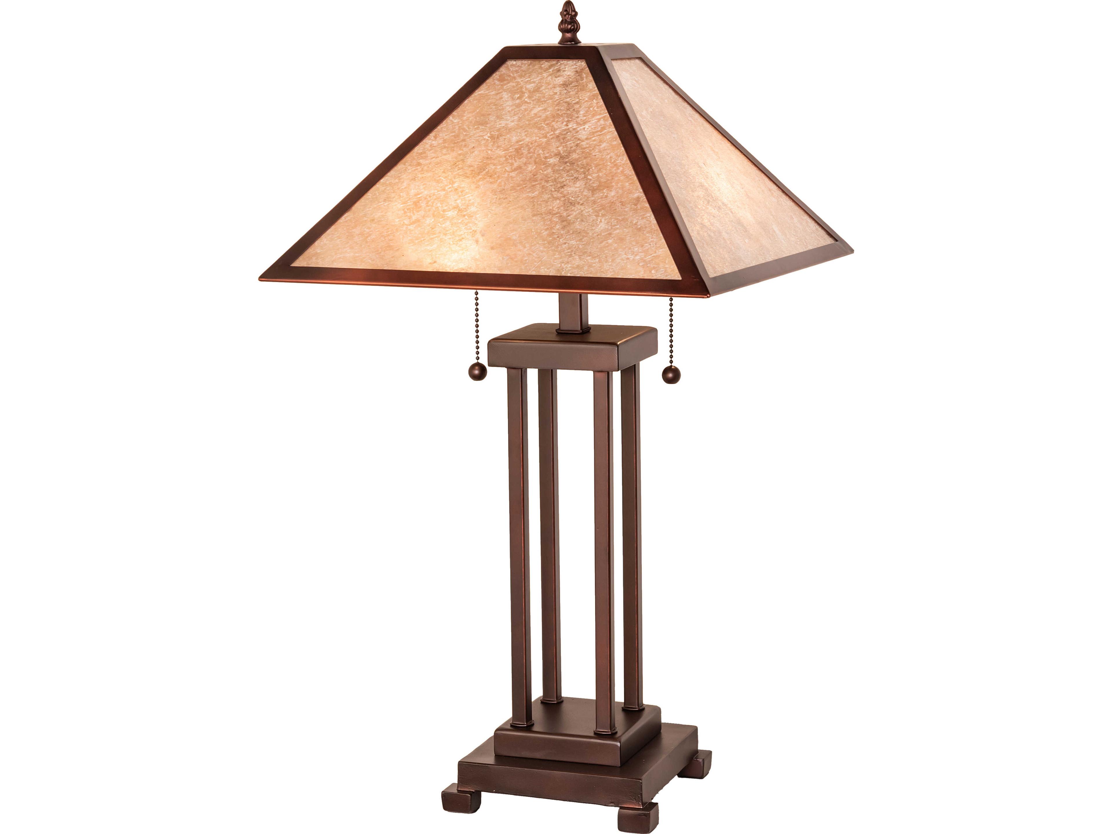 Mission Bronze Buffet Lamp