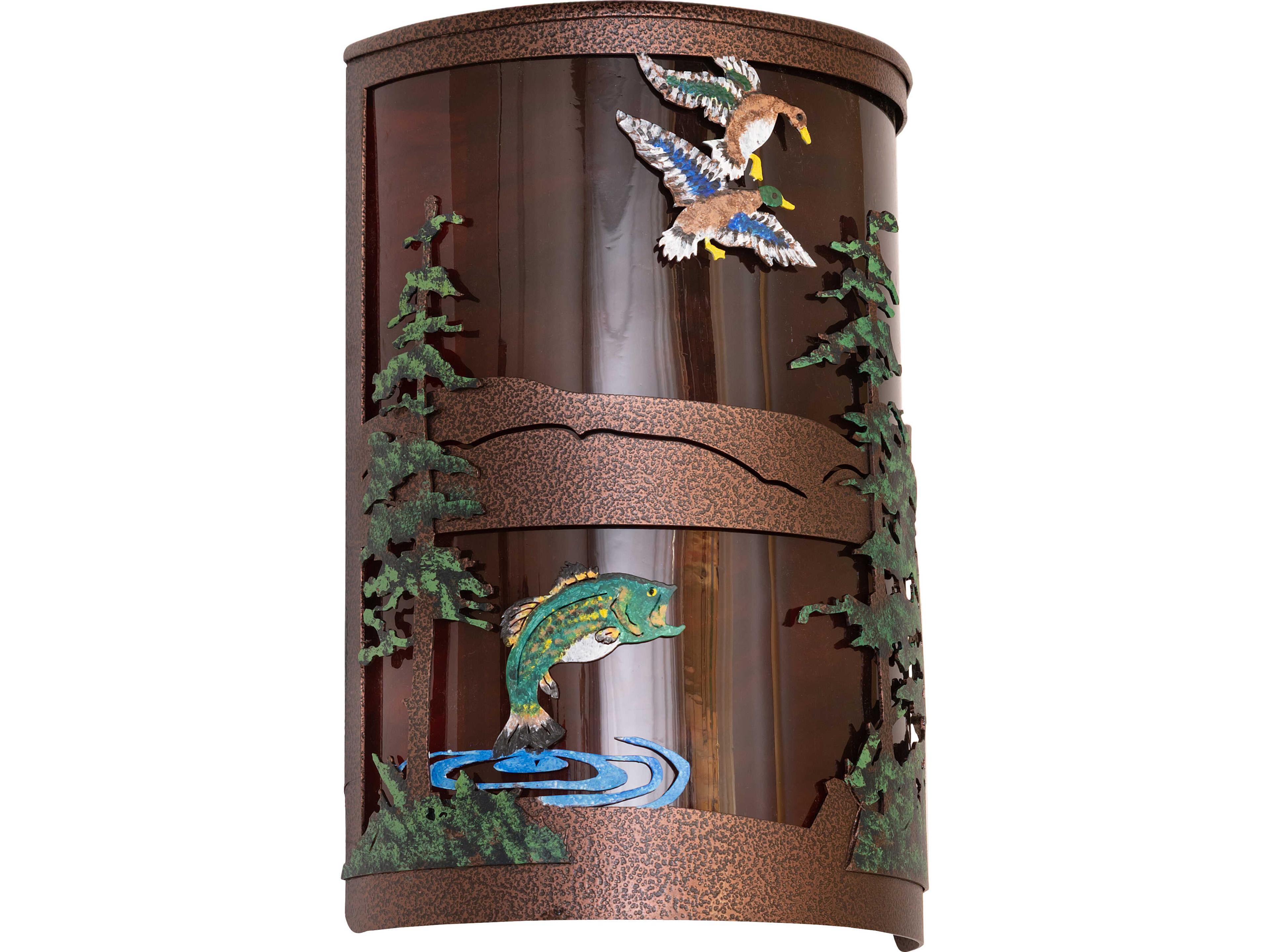 Meyda Bass & Mallard 2-Light Outdoor Wall Light