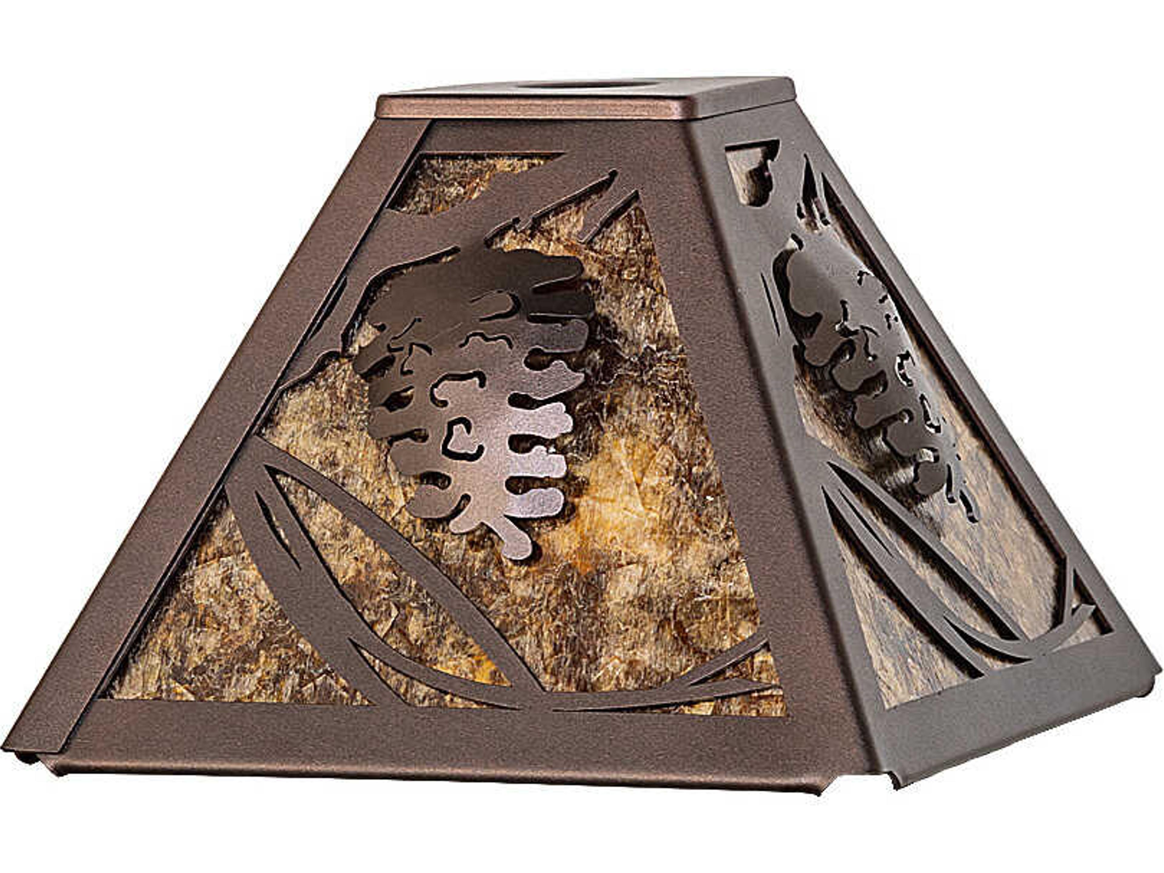 Meyda Whispering Pines Amber Mica