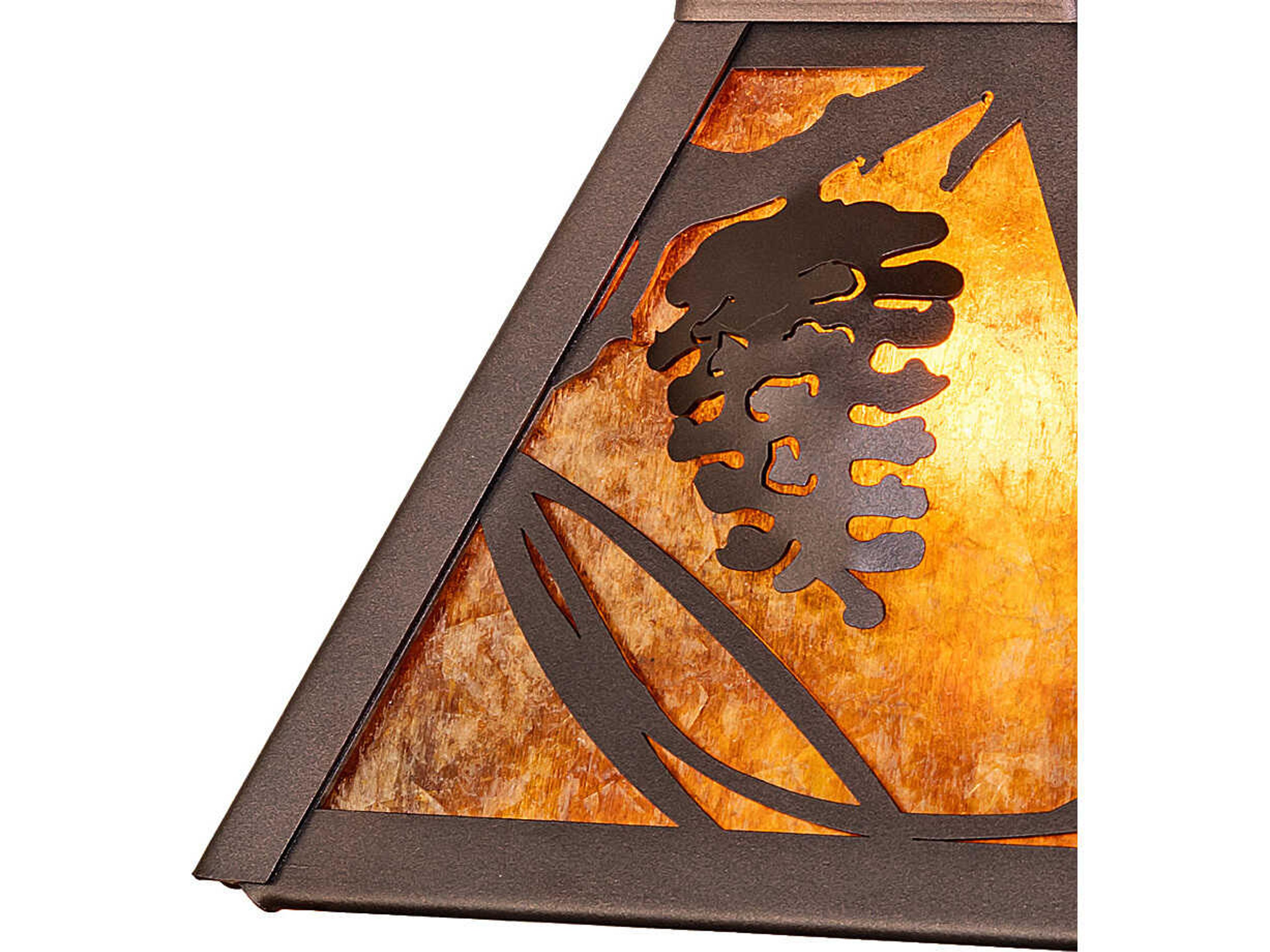 Meyda Whispering Pines Amber Mica