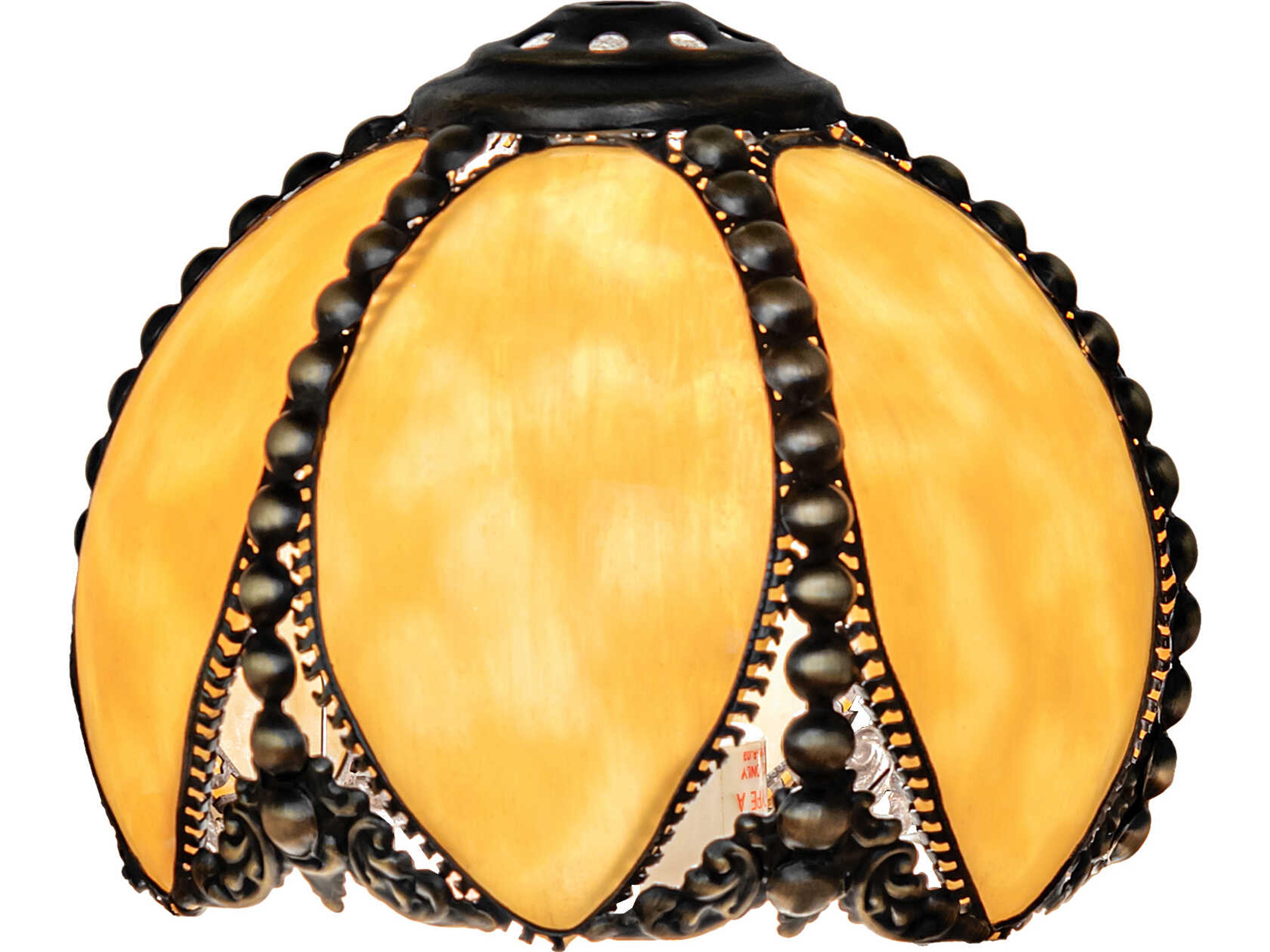 Petal Bud Beige Art Glass